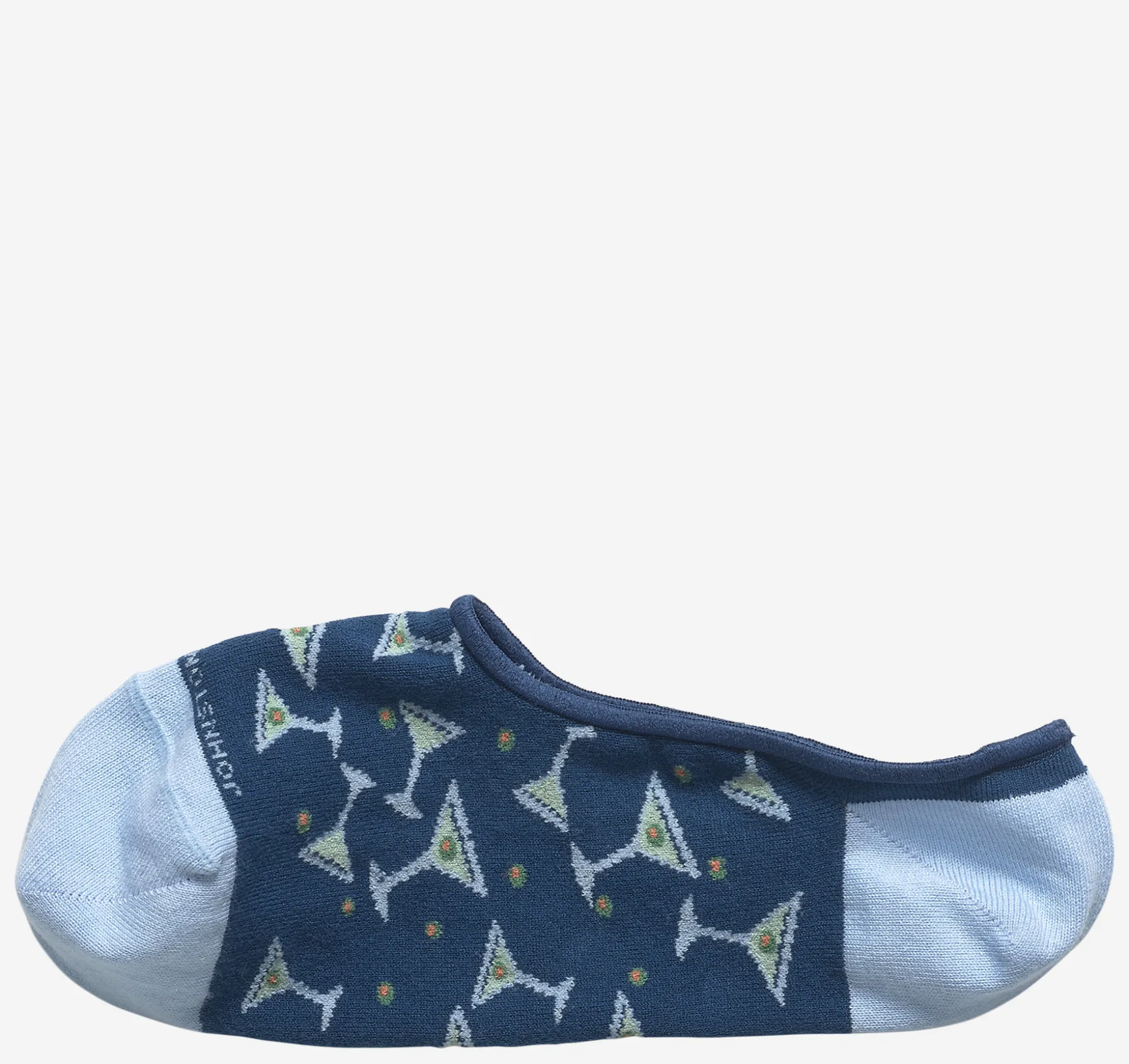 Socks^Johnston & Murphy Low-Cut Liner Socks NavyMartini