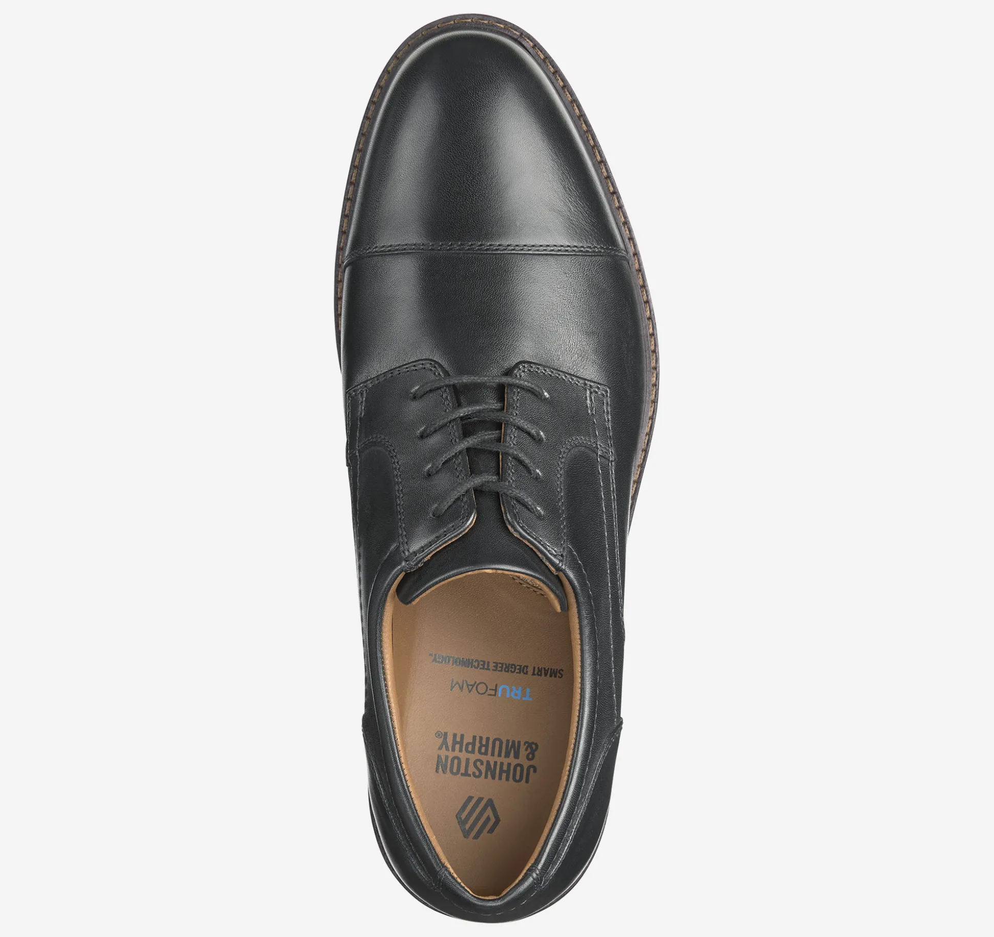 Lace-ups^Johnston & Murphy Mason Cap Toe BlackFullGrain