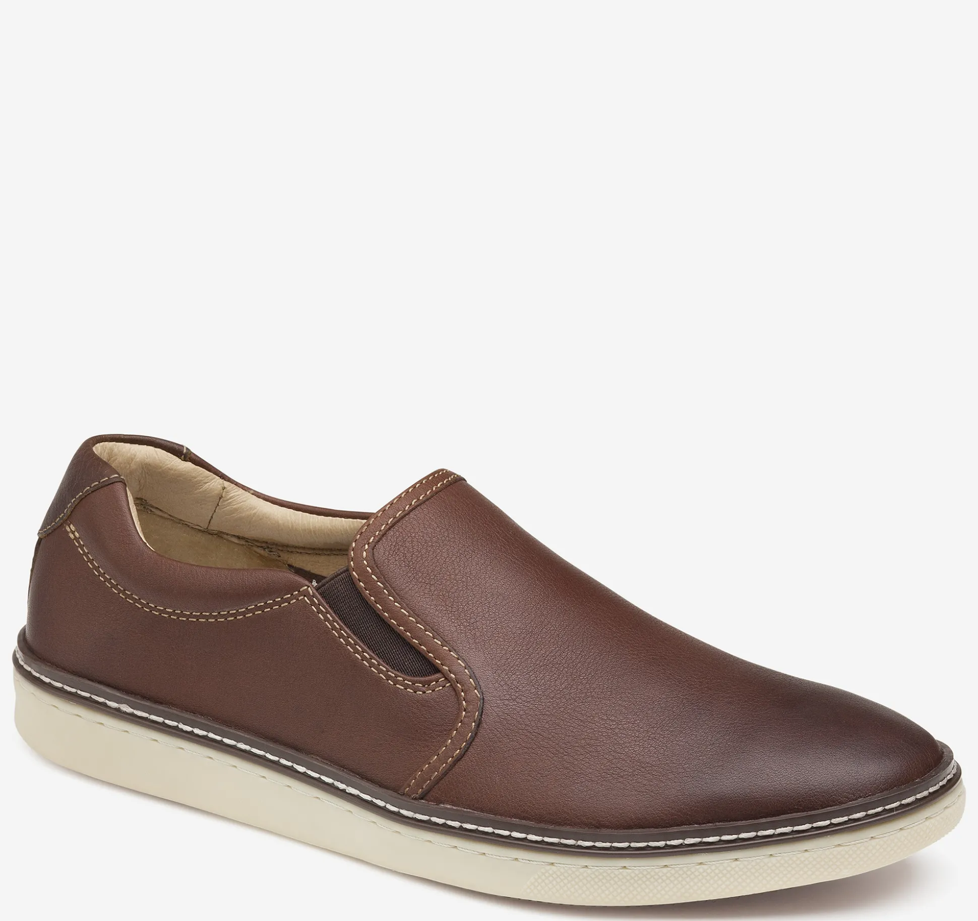 Slip-ons & Loafers^Johnston & Murphy McGuffey Slip-On DarkBrownTumbledFullGrain