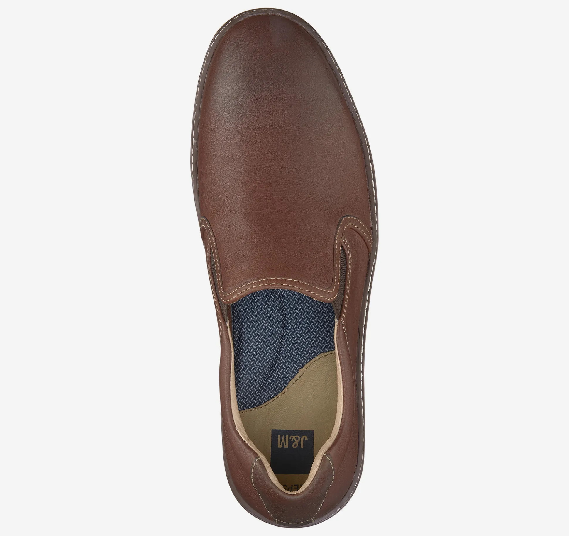 Slip-ons & Loafers^Johnston & Murphy McGuffey Slip-On DarkBrownTumbledFullGrain