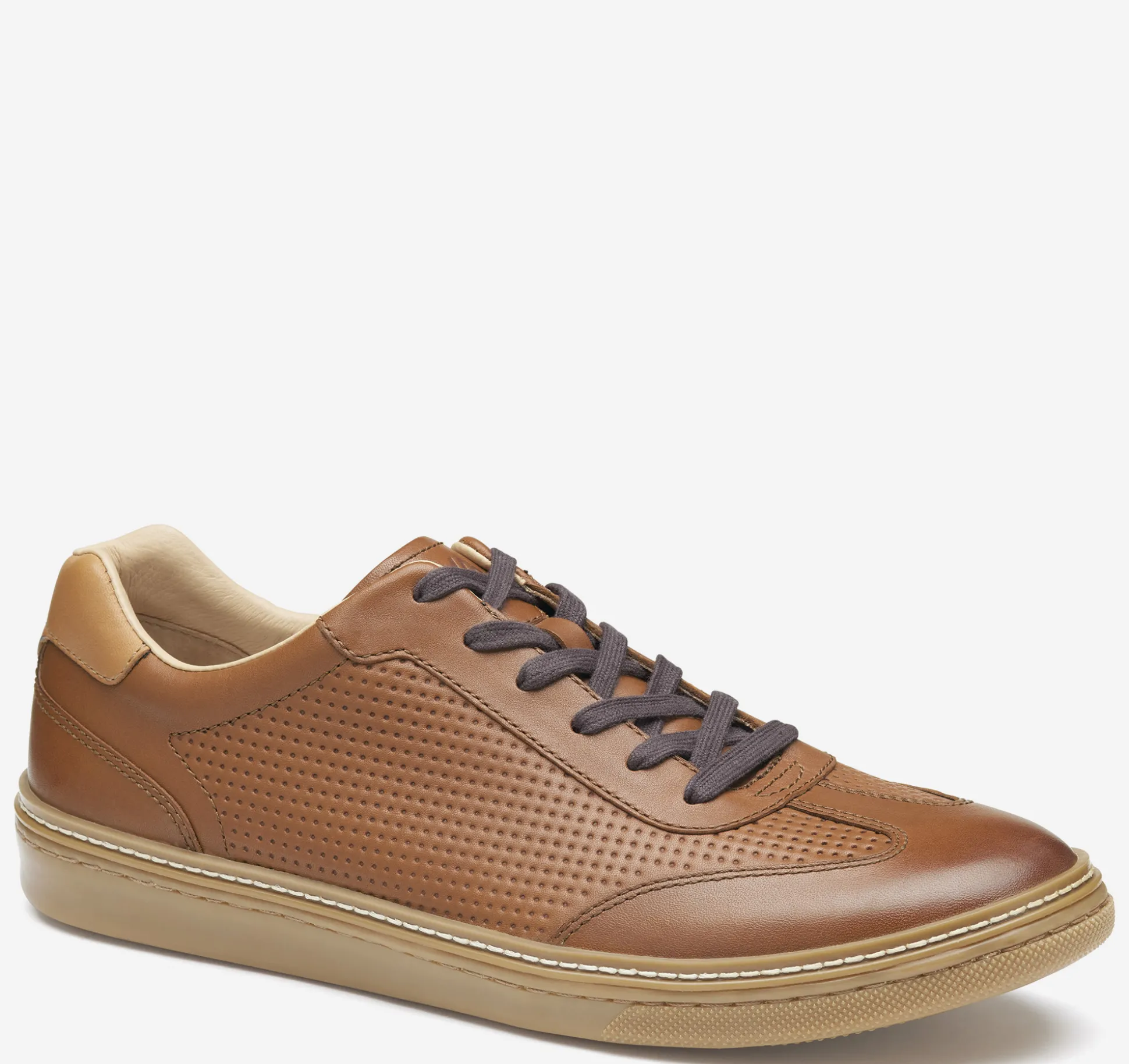 Lace-ups^Johnston & Murphy McGuffey T-Toe TanEmbossedFullGrain/SmoothFullGrain