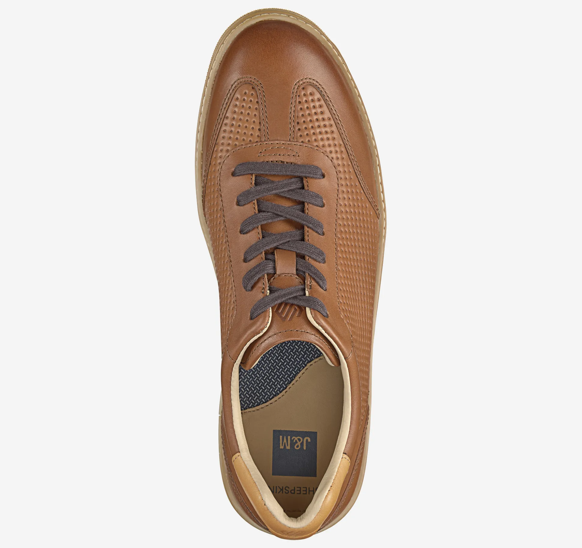 Lace-ups^Johnston & Murphy McGuffey T-Toe TanEmbossedFullGrain/SmoothFullGrain