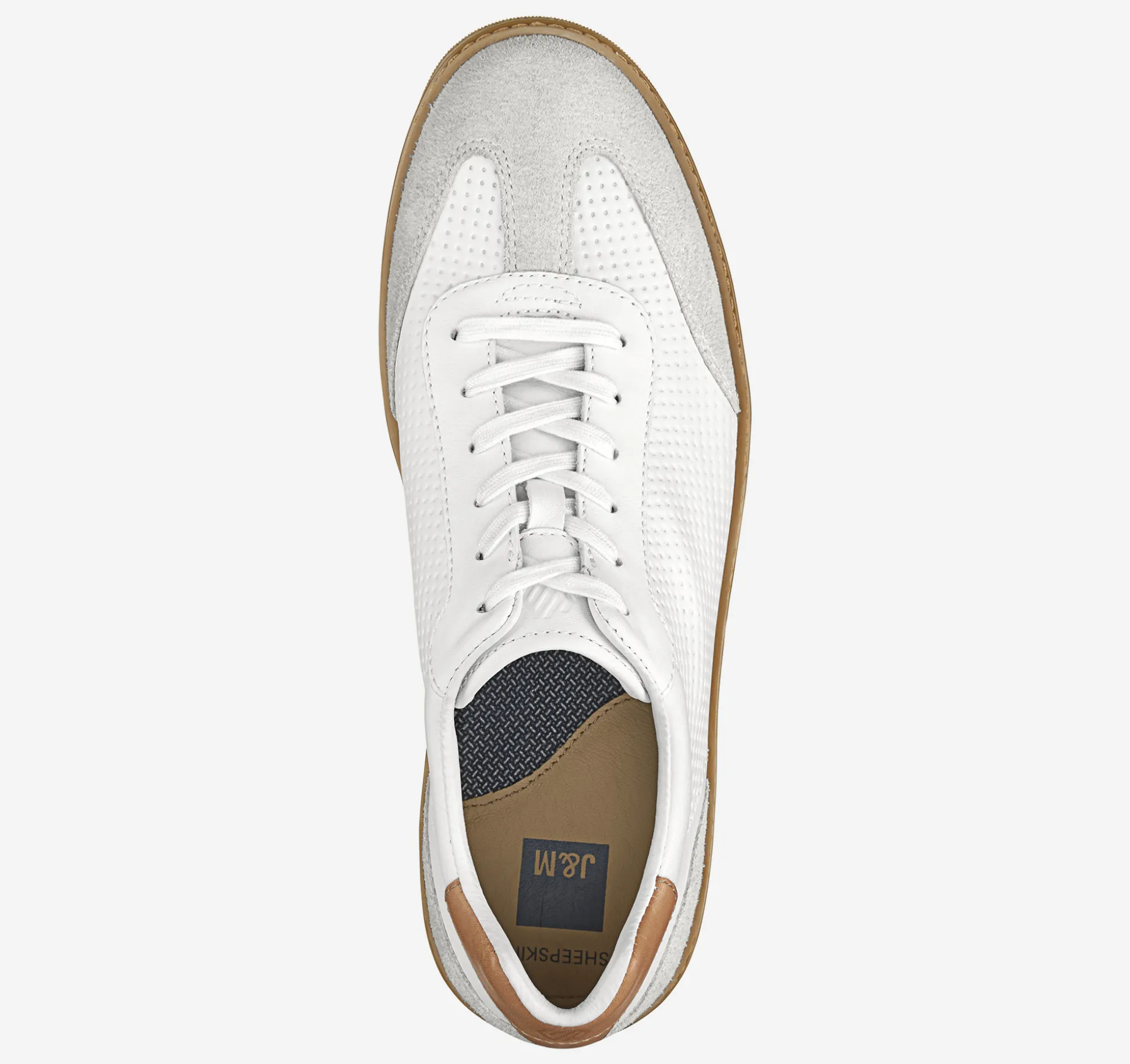 Lace-ups^Johnston & Murphy McGuffey T-Toe WhiteEmbossedFullGrain/Suede