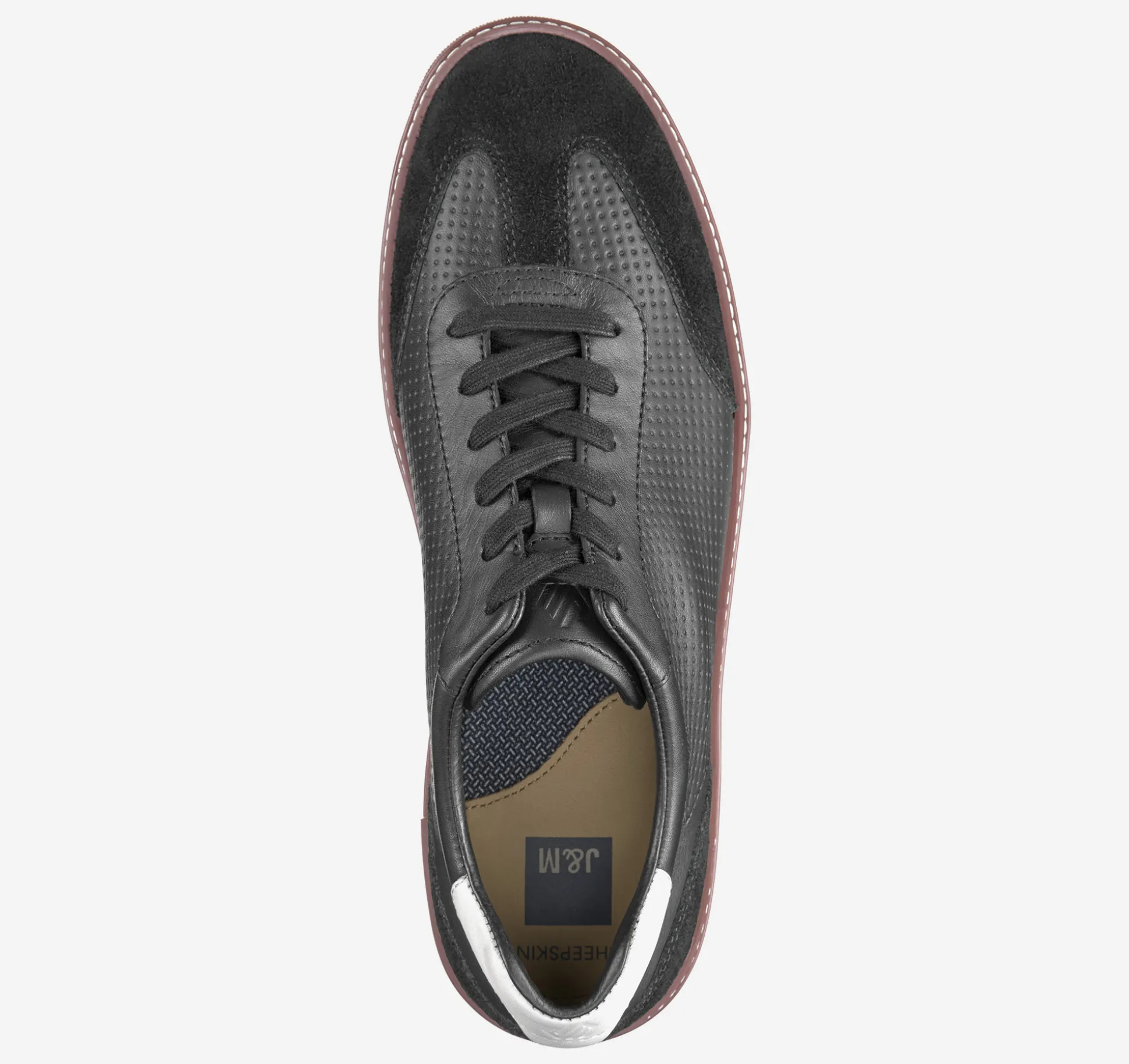 Sneakers | Lace-ups^Johnston & Murphy McGuffey T-Toe BlackEmbossedFullGrain/Suede