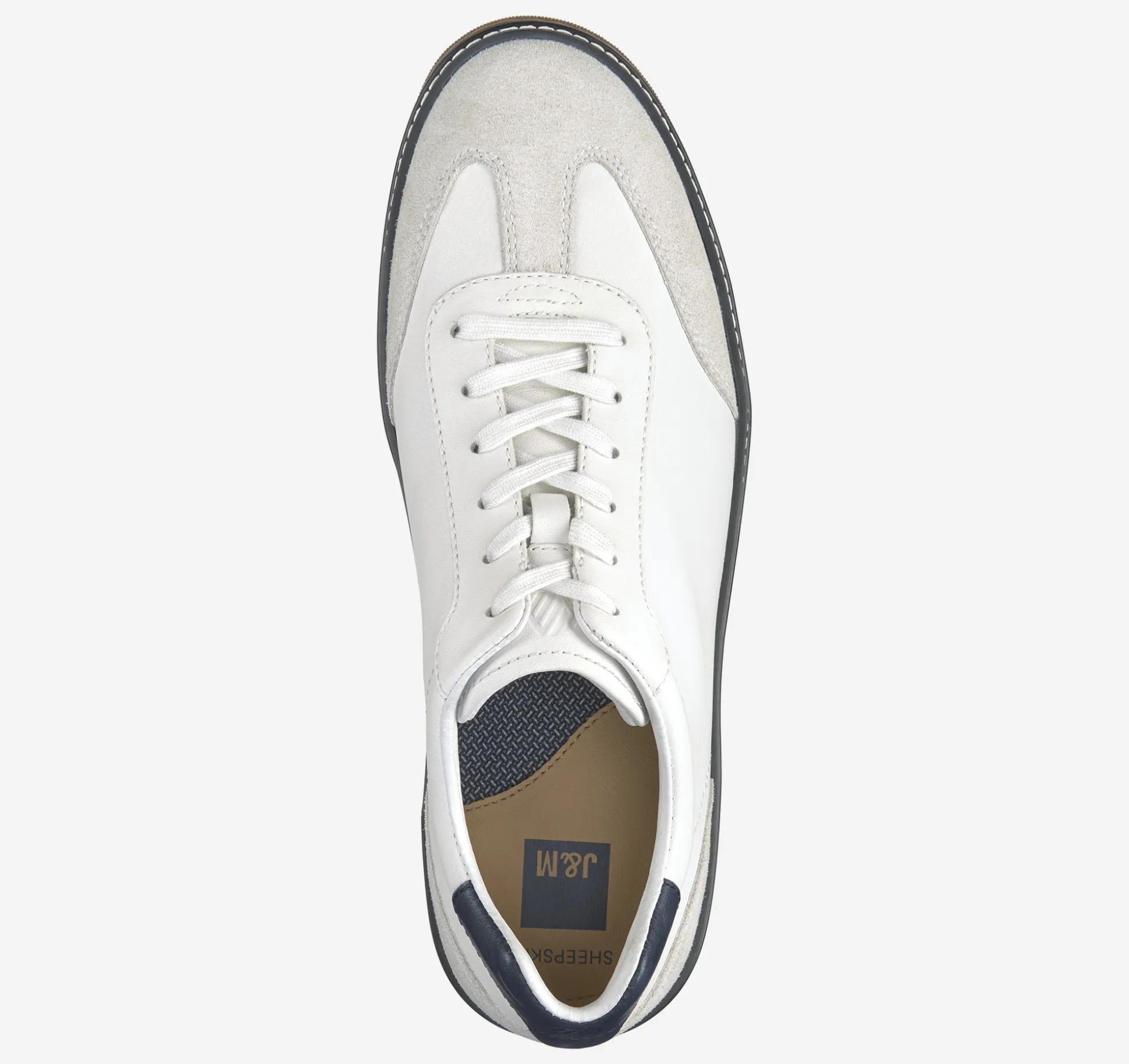 Lace-ups^Johnston & Murphy McGuffey T-Toe WhiteFullGrain/Suede