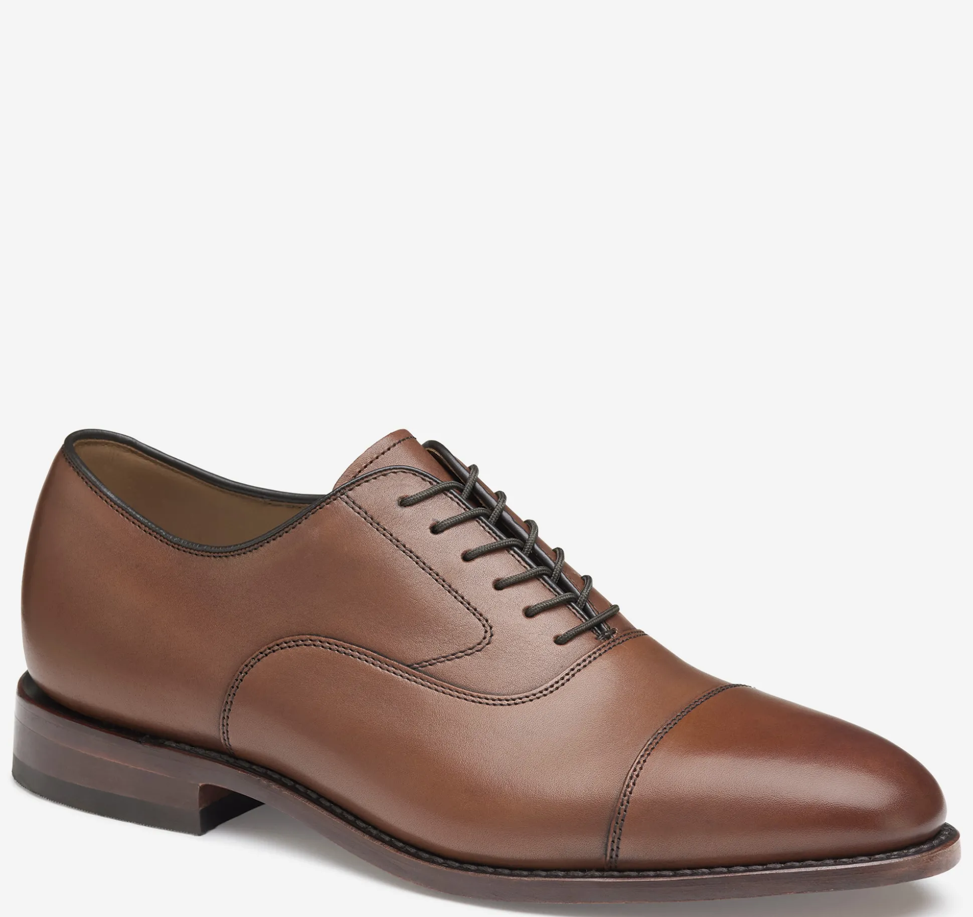 Dress Shoes | Lace-ups^Johnston & Murphy Melton Cap Toe TanCalfskin