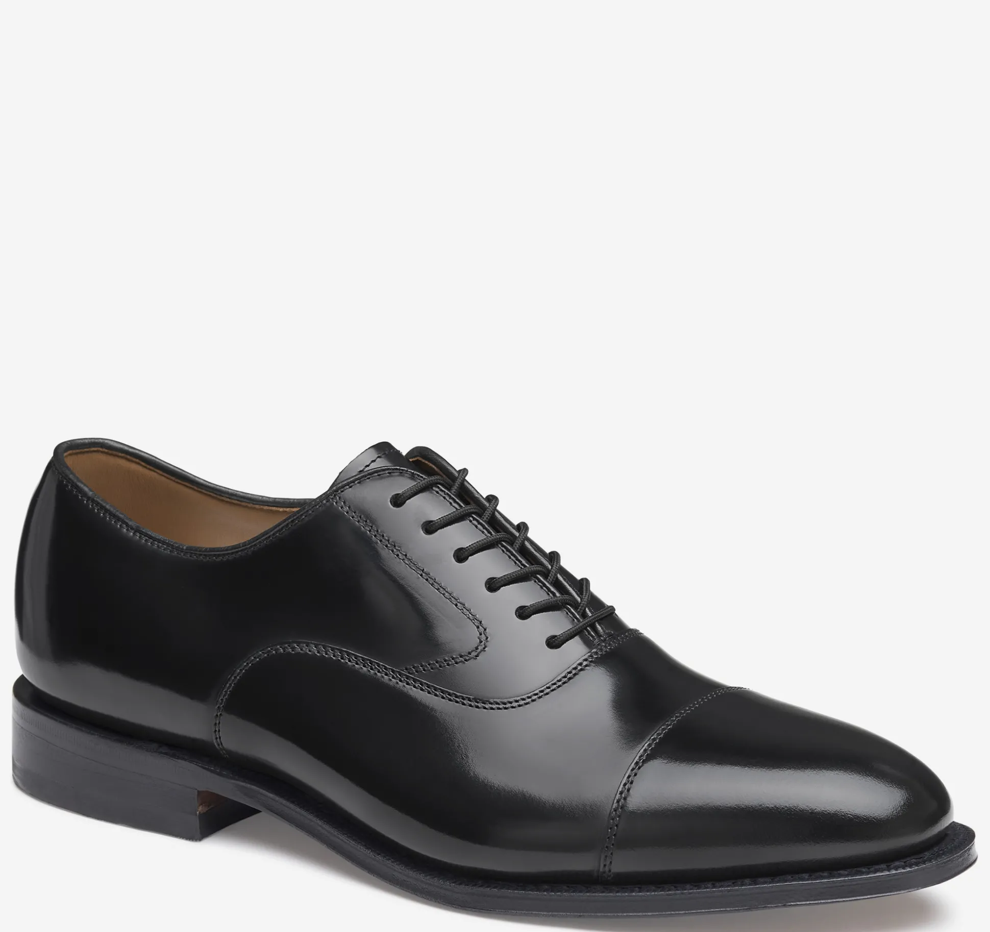Dress Shoes | Lace-ups^Johnston & Murphy Melton Cap Toe BlackCalfskin