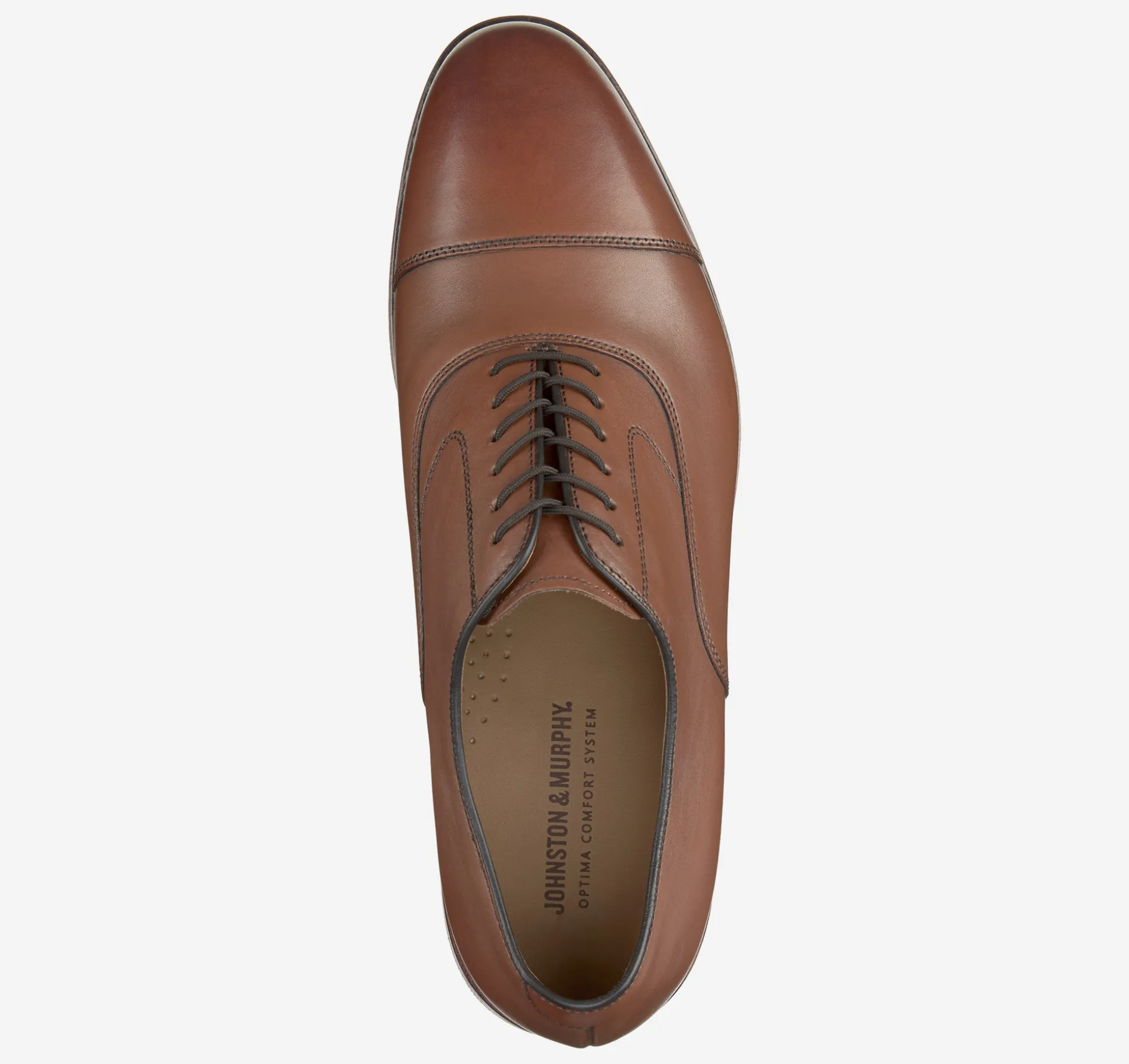Dress Shoes | Lace-ups^Johnston & Murphy Melton Cap Toe TanCalfskin