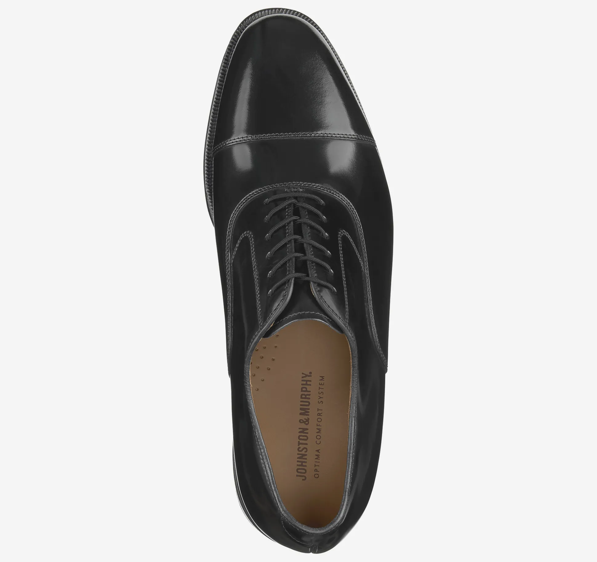Dress Shoes | Lace-ups^Johnston & Murphy Melton Cap Toe BlackCalfskin
