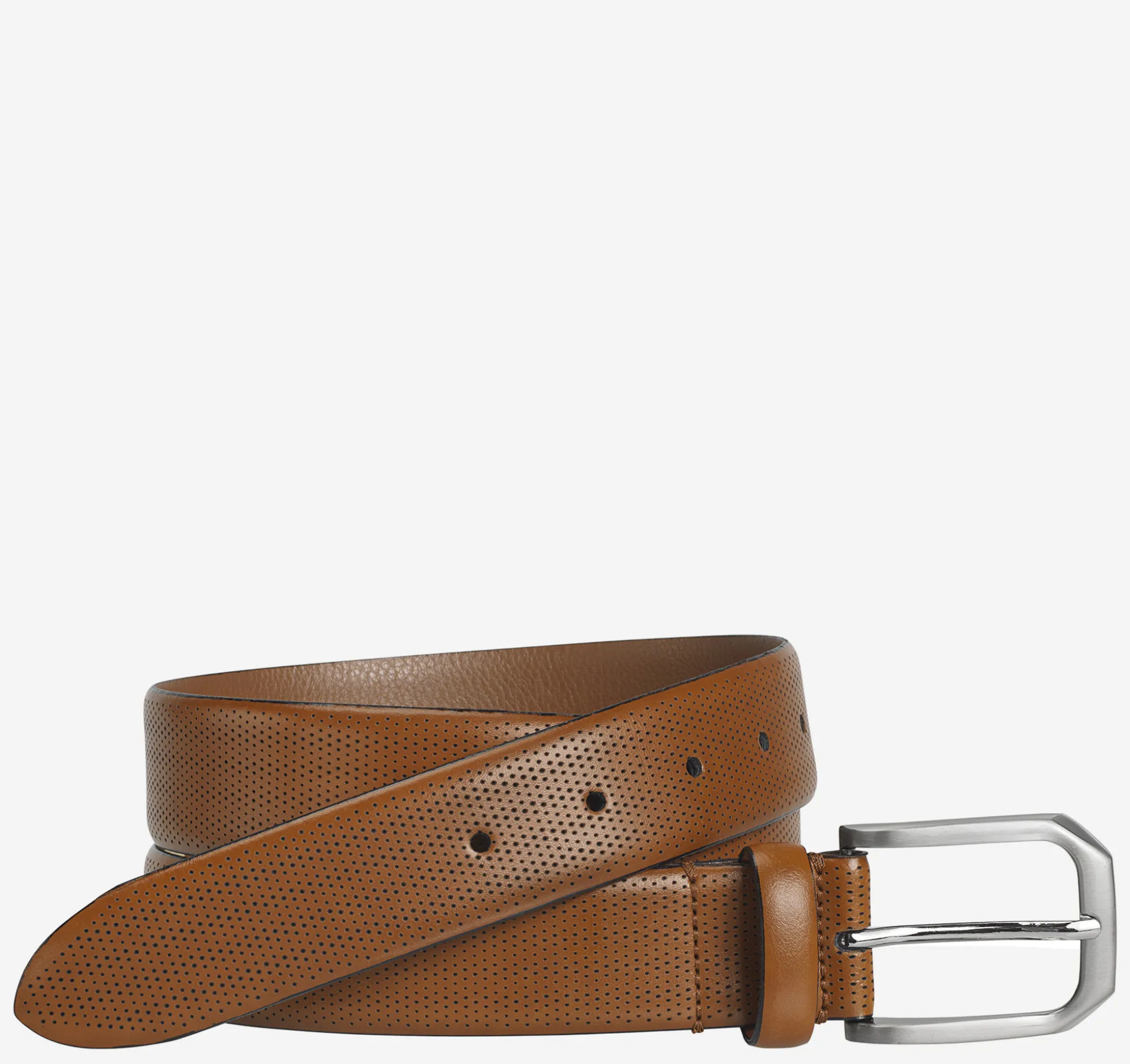 Belts^Johnston & Murphy Micro Perf Belt Tan