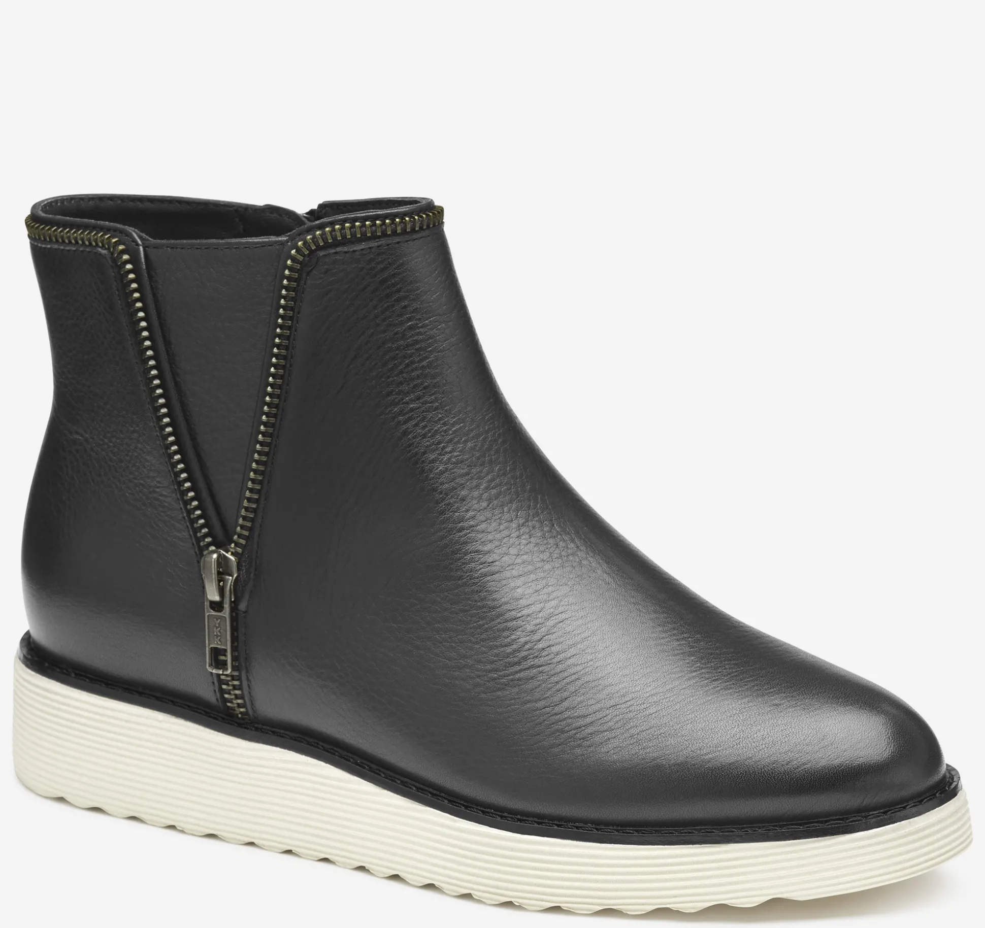Boots & Booties^Johnston & Murphy Mitzi Zipper Bootie BlackCalfskin
