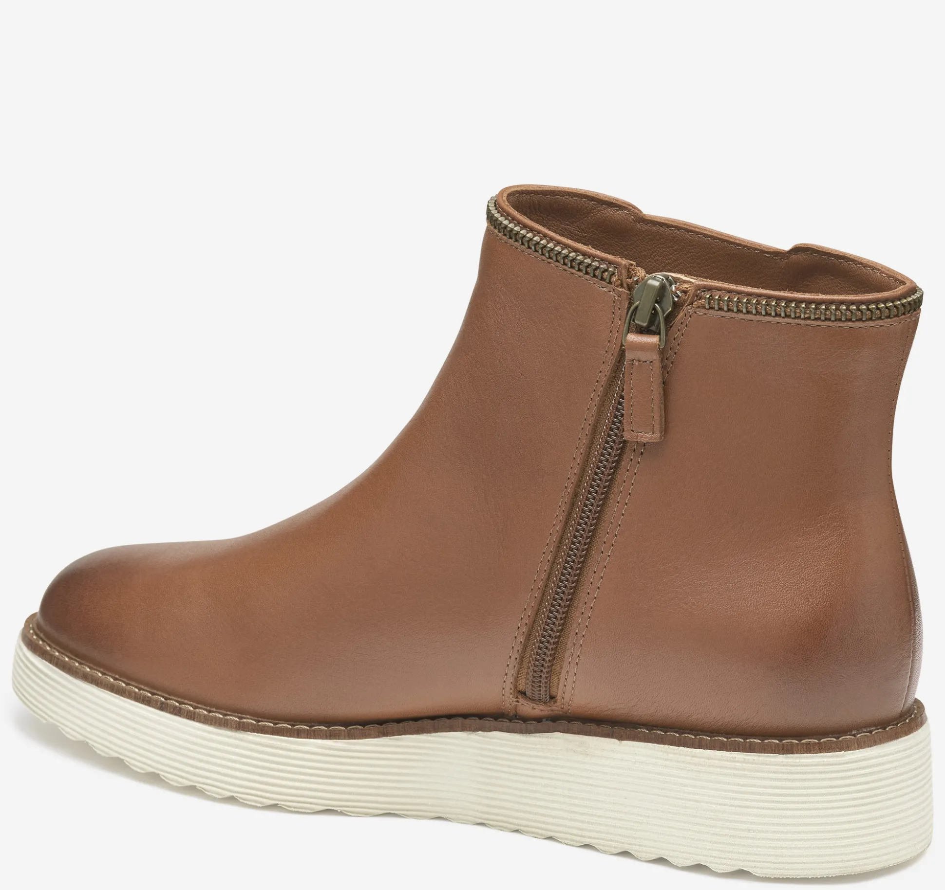 Boots & Booties^Johnston & Murphy Mitzi Zipper Bootie CognacCalfskin