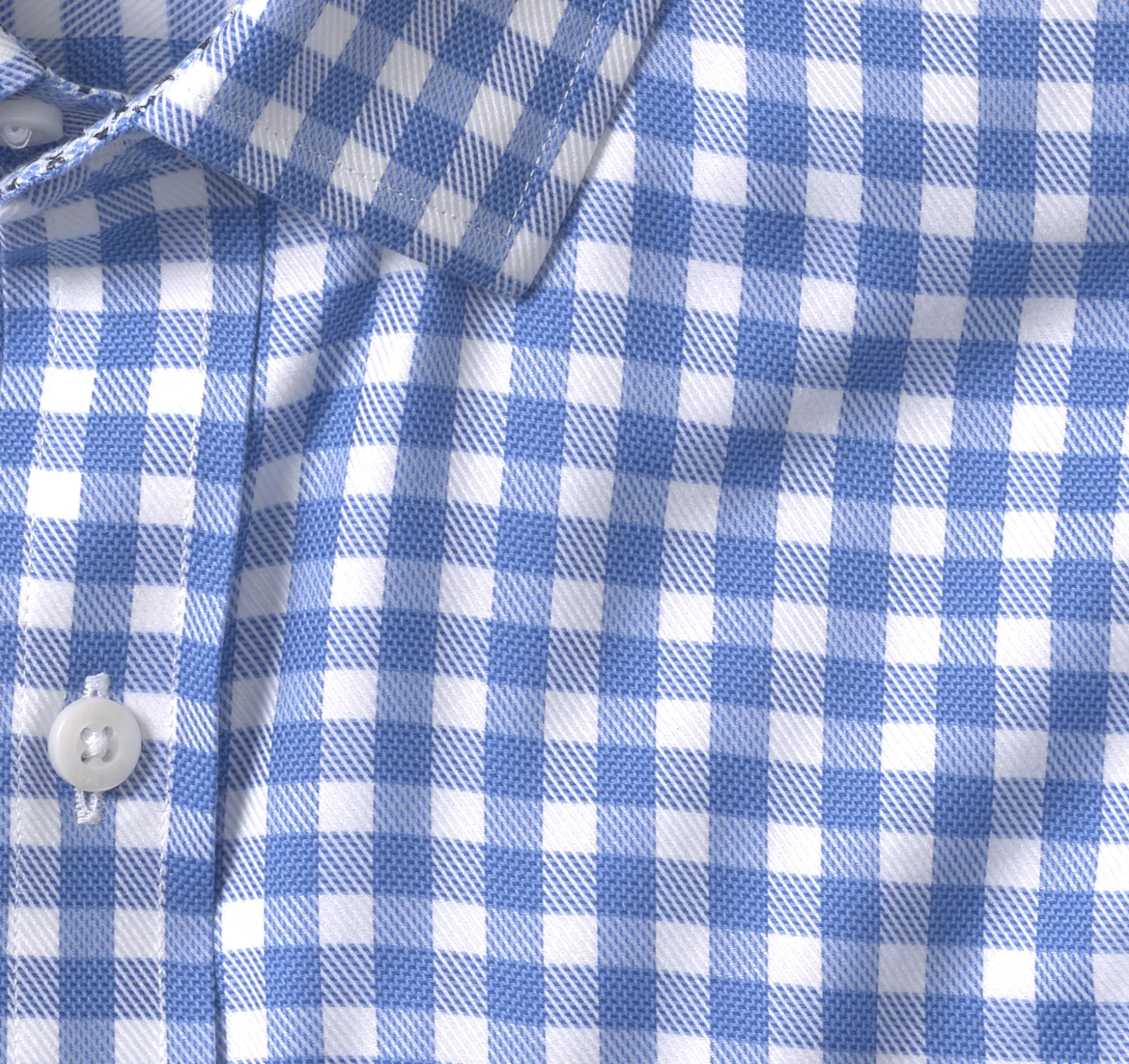 Shirts^Johnston & Murphy Non-Iron Dress Shirt BlueGingham