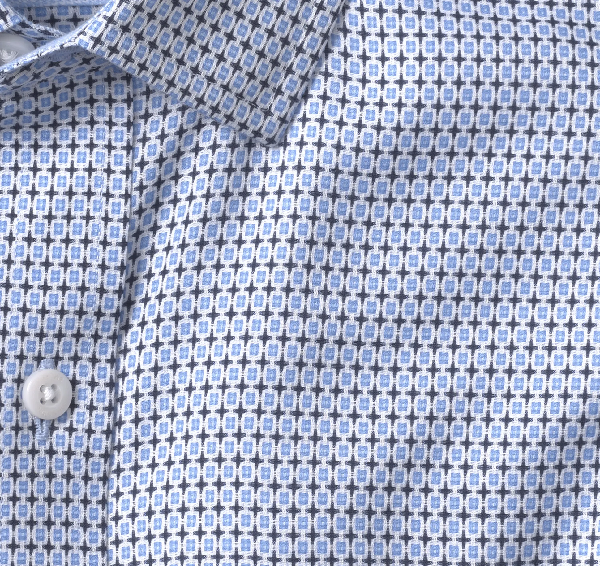 Shirts^Johnston & Murphy Non-Iron Dress Shirt BlueOutlinedSquares