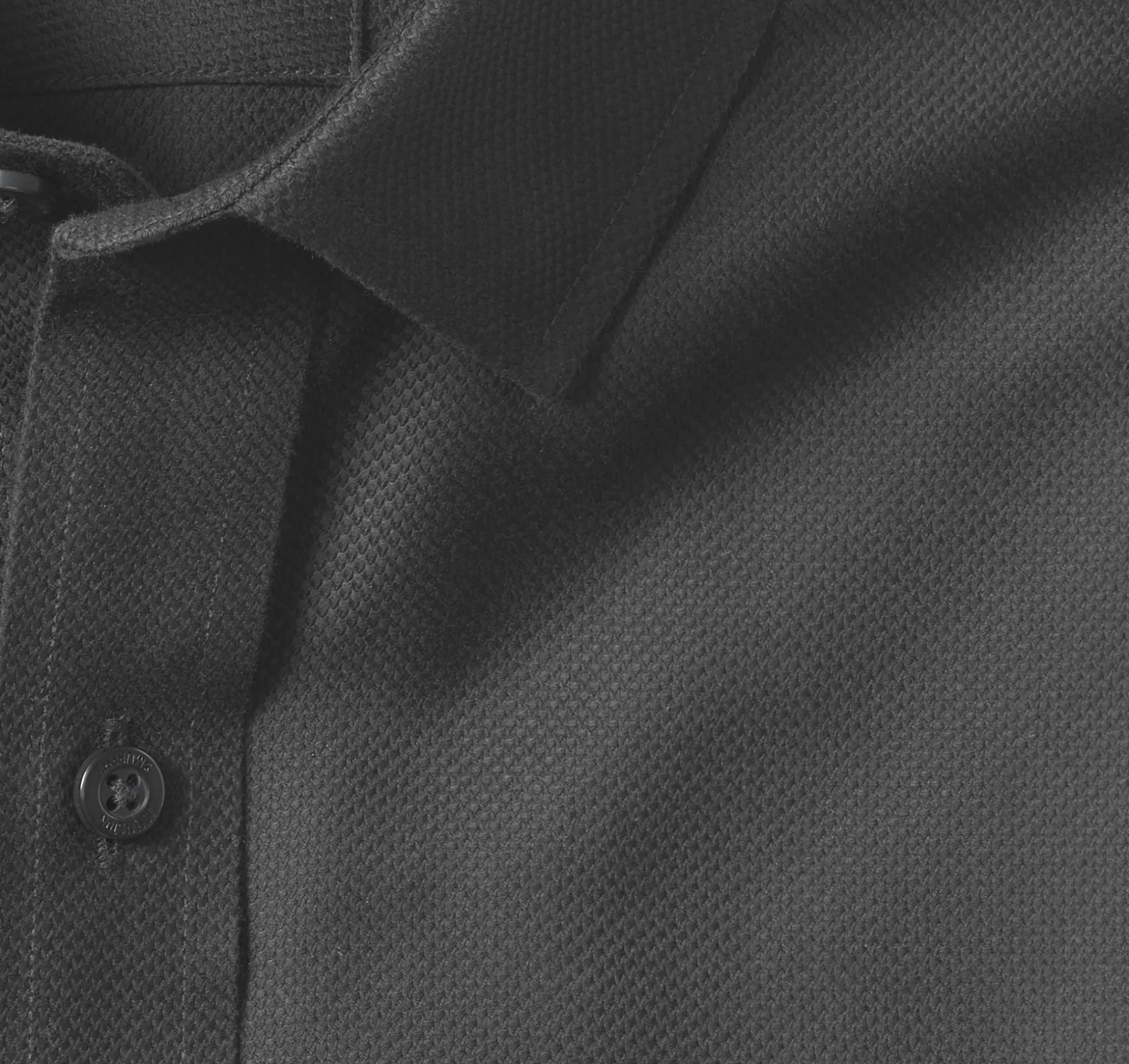 Shirts^Johnston & Murphy Non-Iron Dress Shirt BlackSolidBirdseye