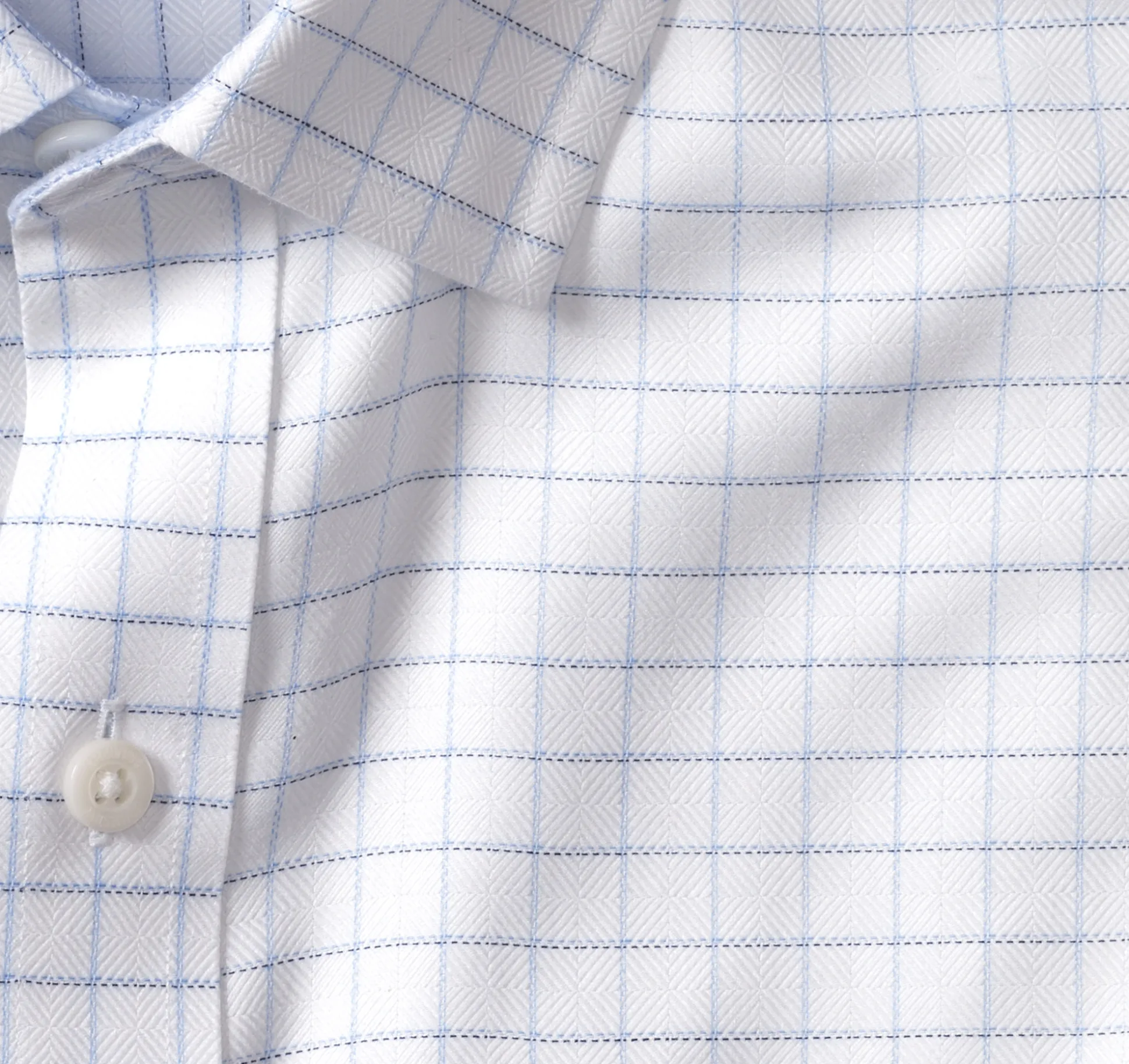 Shirts^Johnston & Murphy Non-Iron Dress Shirt WhiteWindowpane