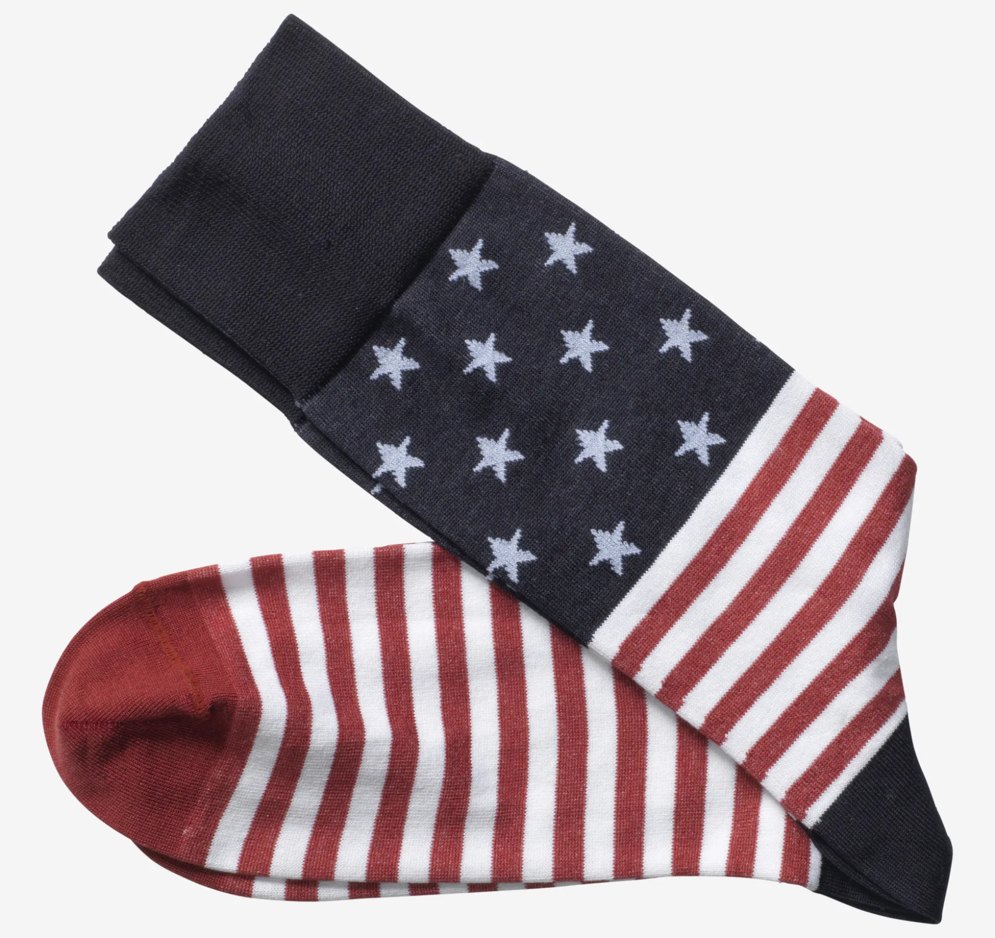 Socks^Johnston & Murphy Novelty Socks Navy/RedFlag