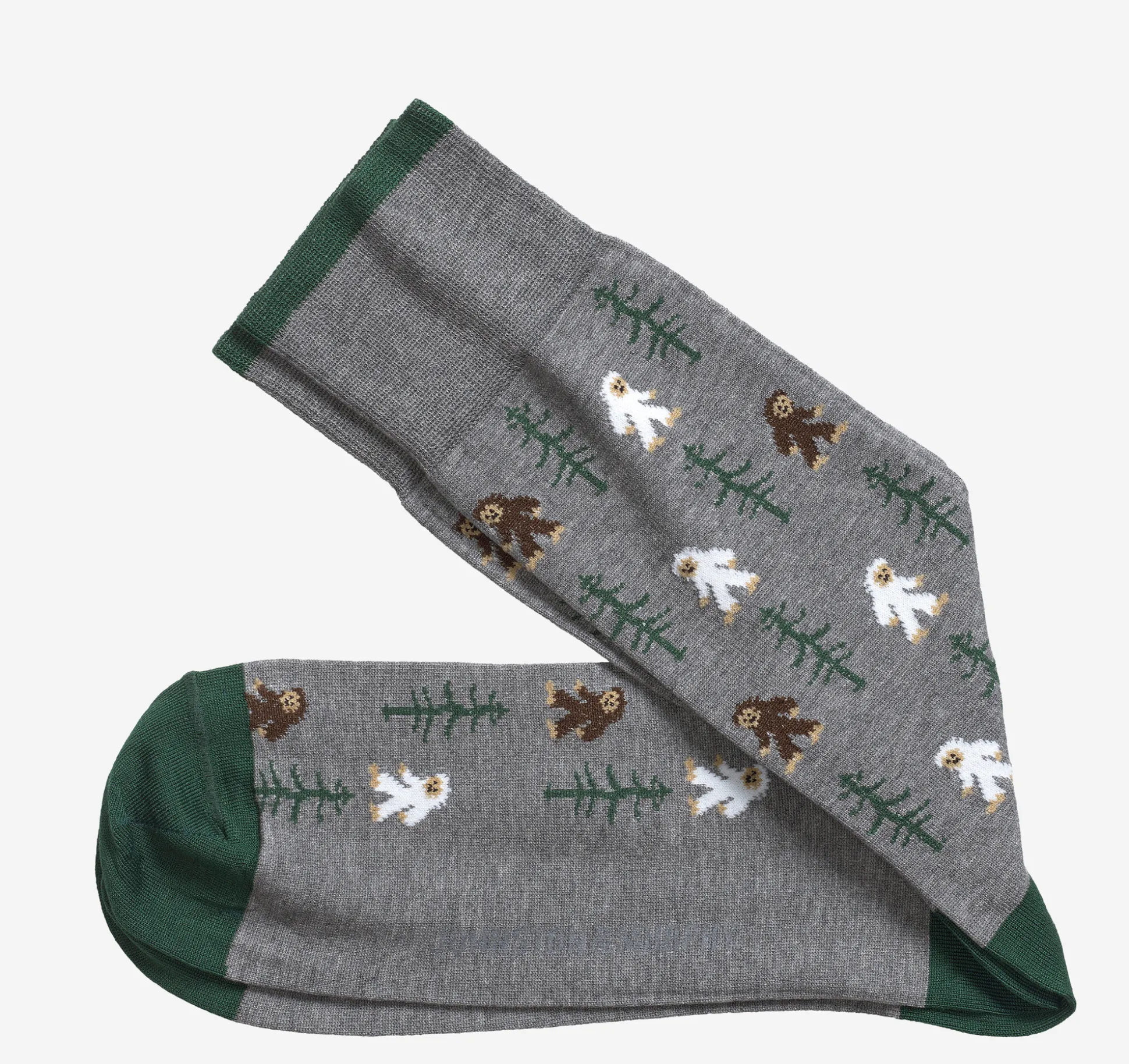 Socks^Johnston & Murphy Novelty Socks GrayYeti
