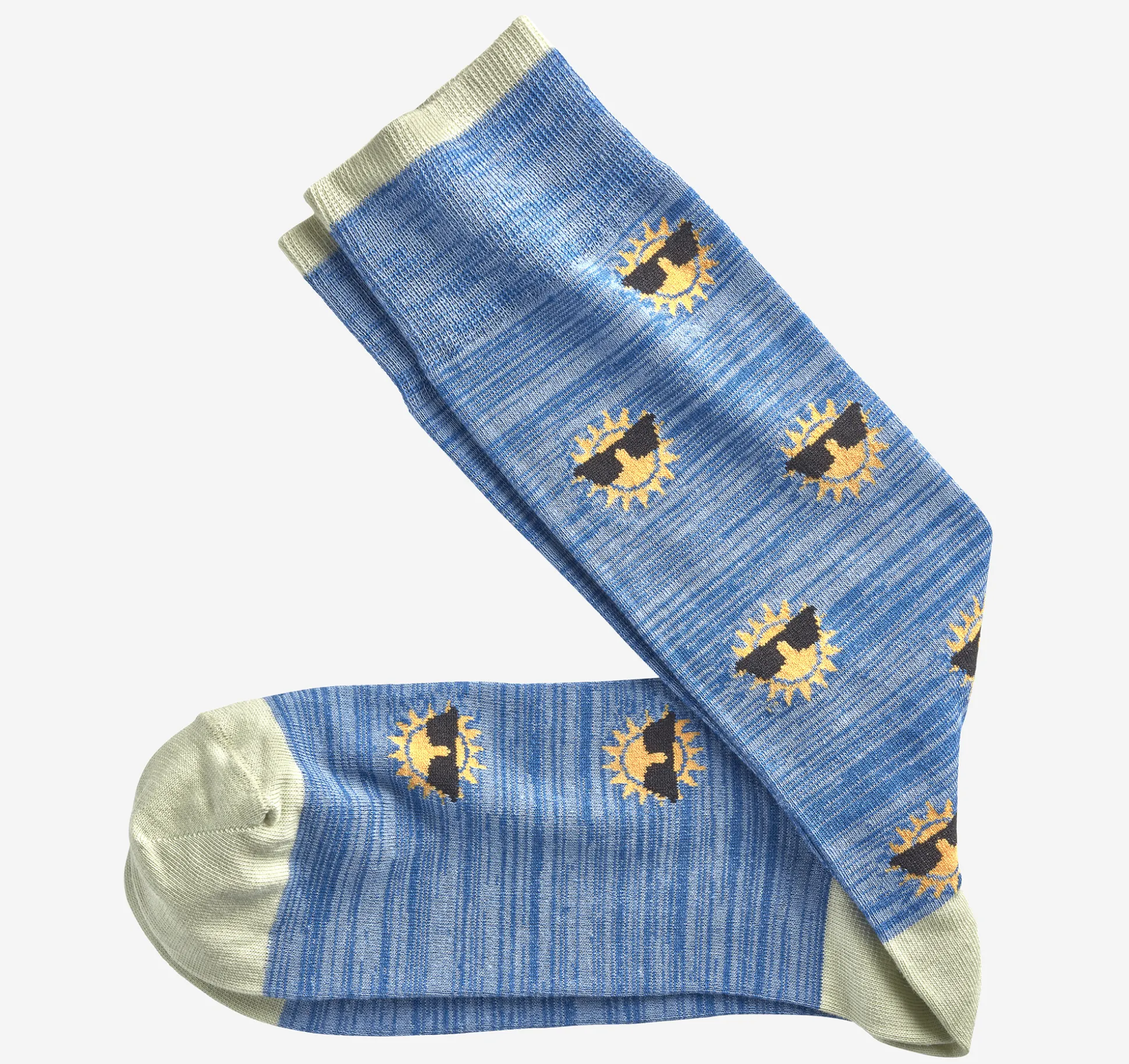 Socks^Johnston & Murphy Novelty Socks BlueSun