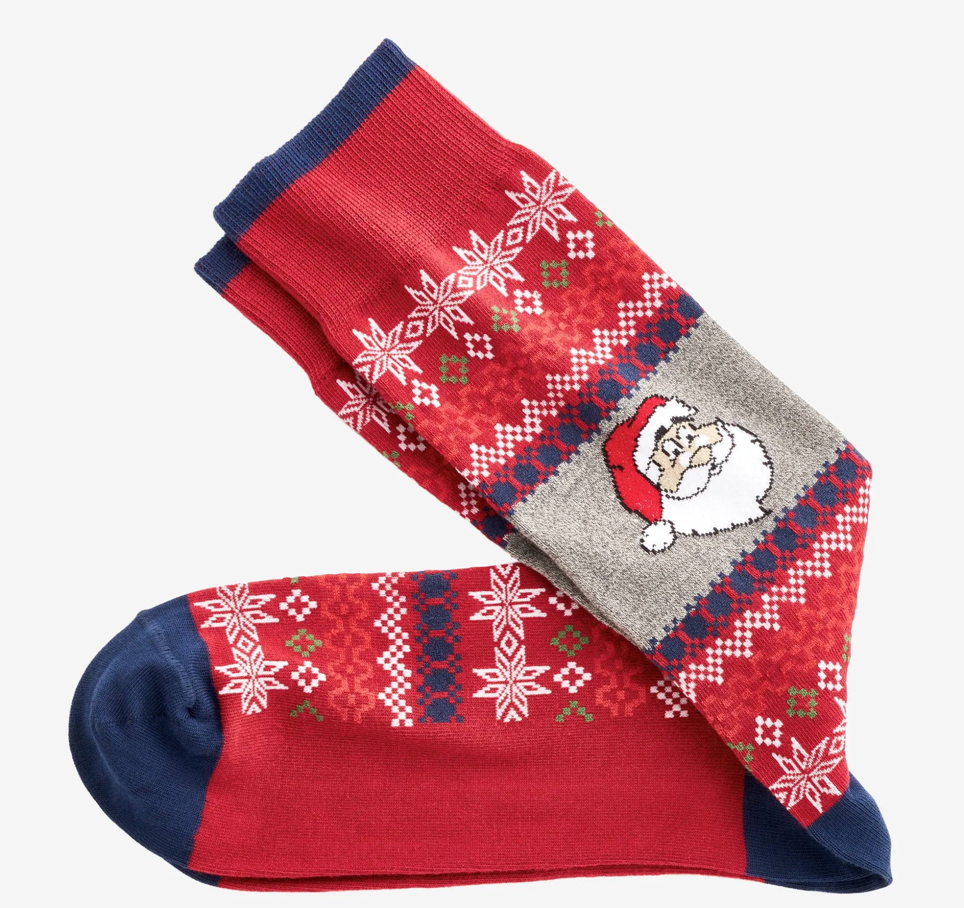 Socks^Johnston & Murphy Pima Cotton Holiday-Themed Socks SantaSweater