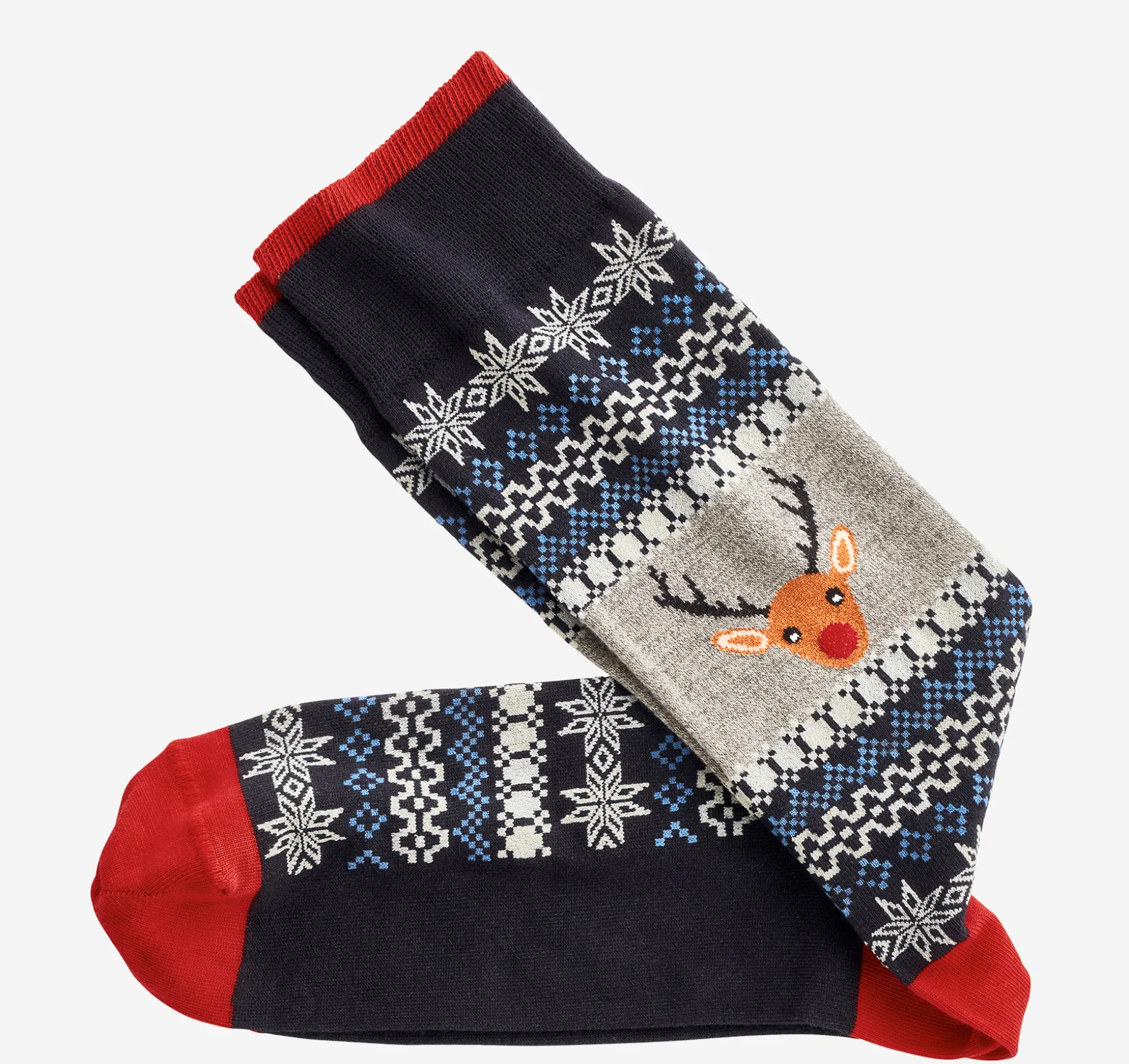 Socks^Johnston & Murphy Pima Cotton Holiday-Themed Socks ReindeerSweater