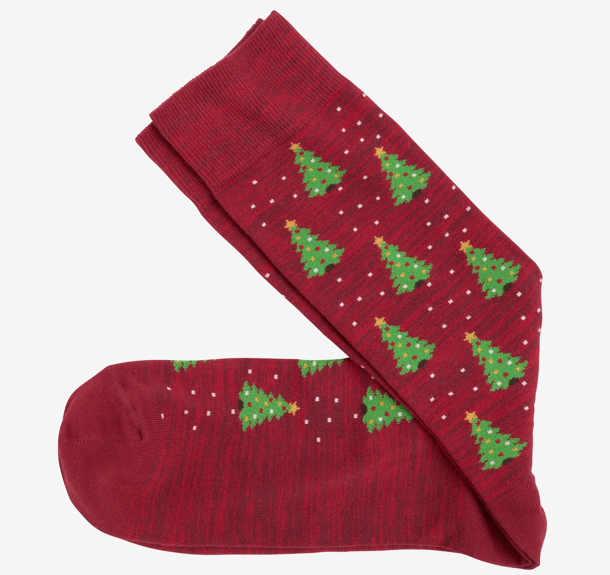 Socks^Johnston & Murphy Pima Cotton Holiday-Themed Socks RedChristmasTree
