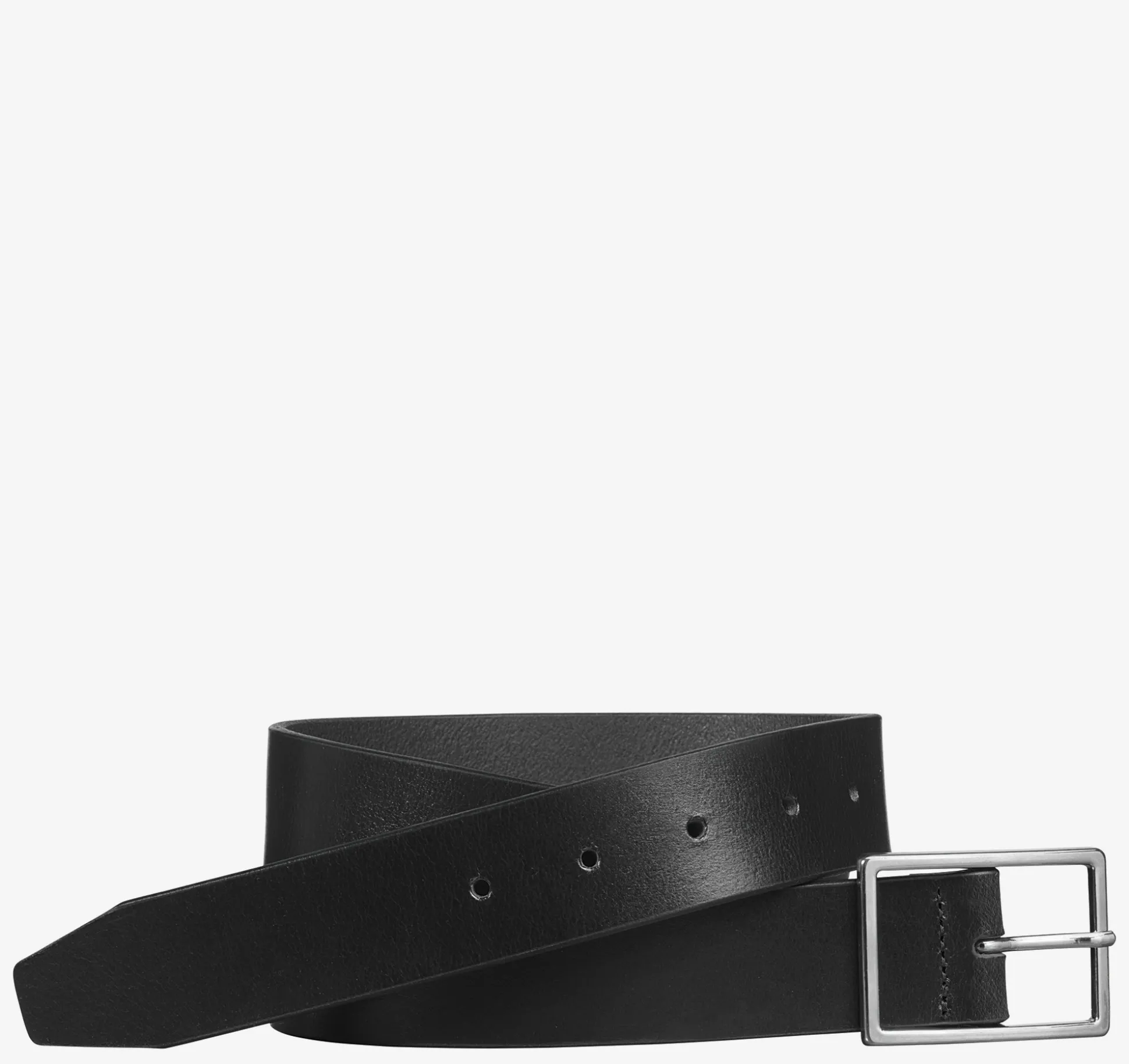 Belts^Johnston & Murphy Polished-Nickel Buckle Belt Black