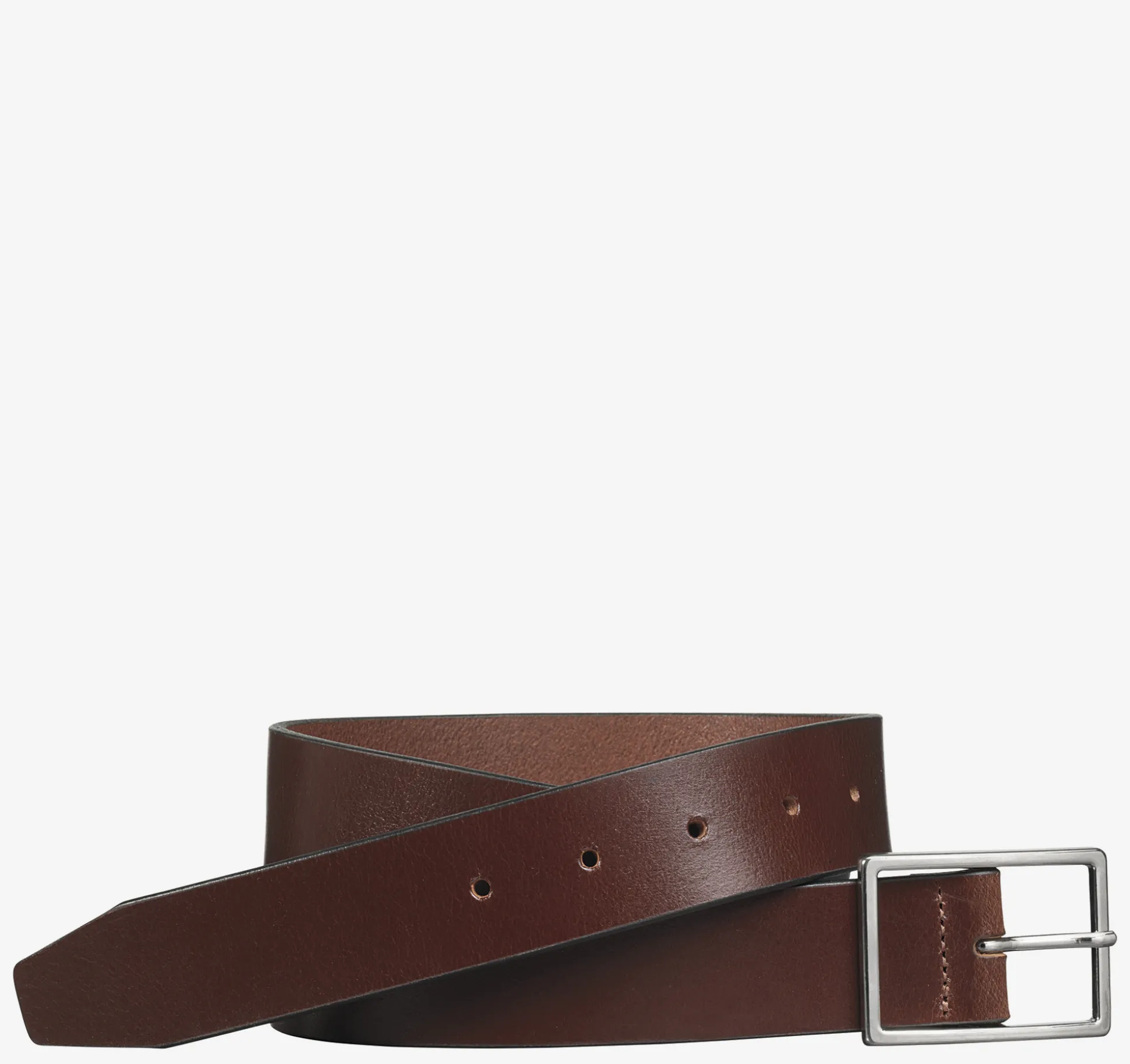 Belts^Johnston & Murphy Polished-Nickel Buckle Belt Brown