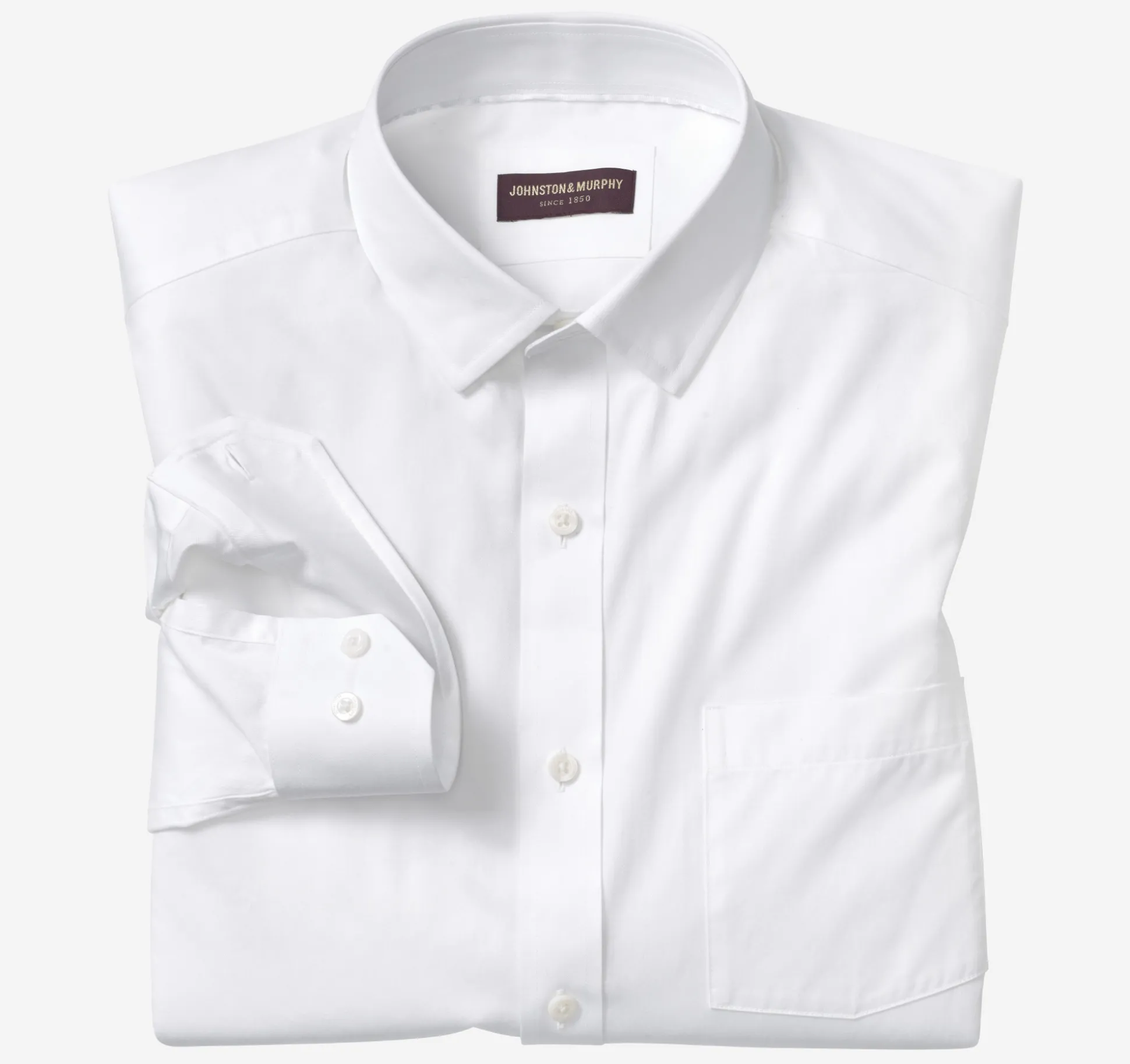 Shirts^Johnston & Murphy Premium Cotton Shirts WhiteSateenPoplin