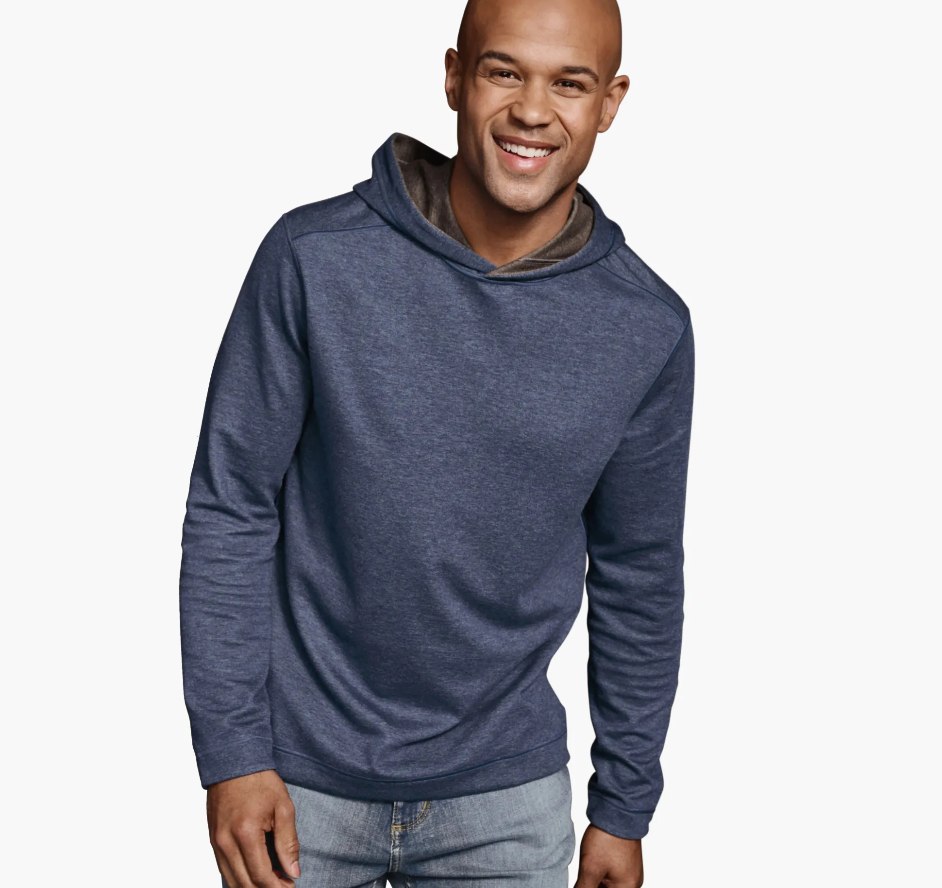 Loungewear^Johnston & Murphy Reversible Knit Hoodie Navy/Brown