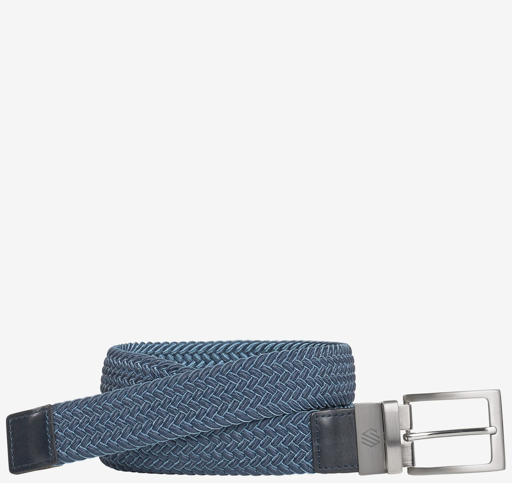 Belts^Johnston & Murphy Reversible Stretch-Woven Belt Navy/Blue