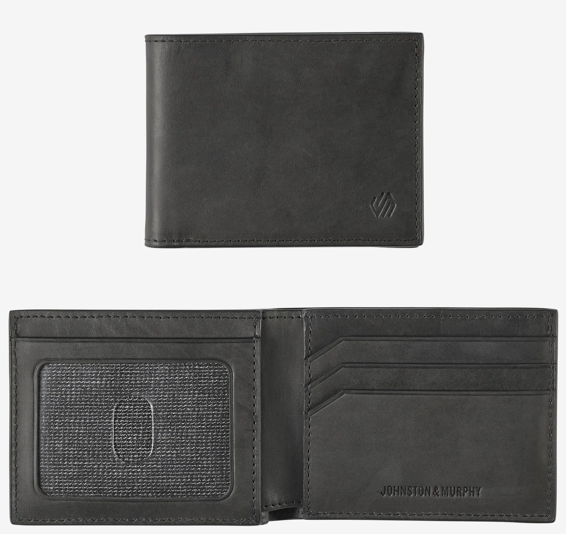 Wallets | Wallets^Johnston & Murphy Rhodes Billfold Wallet BlackFullGrain