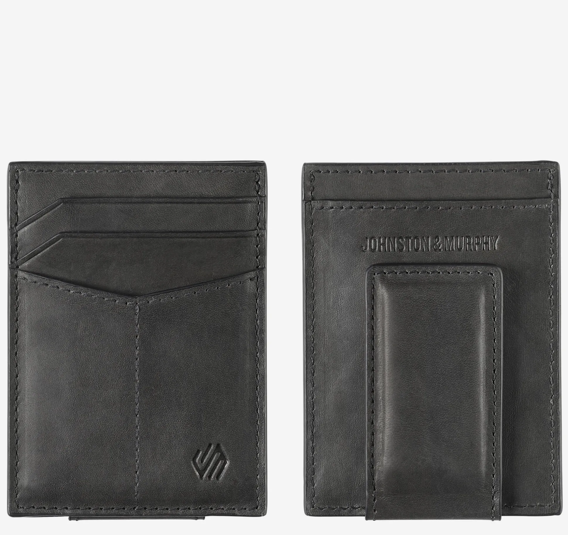 Wallets | Wallets^Johnston & Murphy Rhodes Front Pocket Wallet BlackFullGrain
