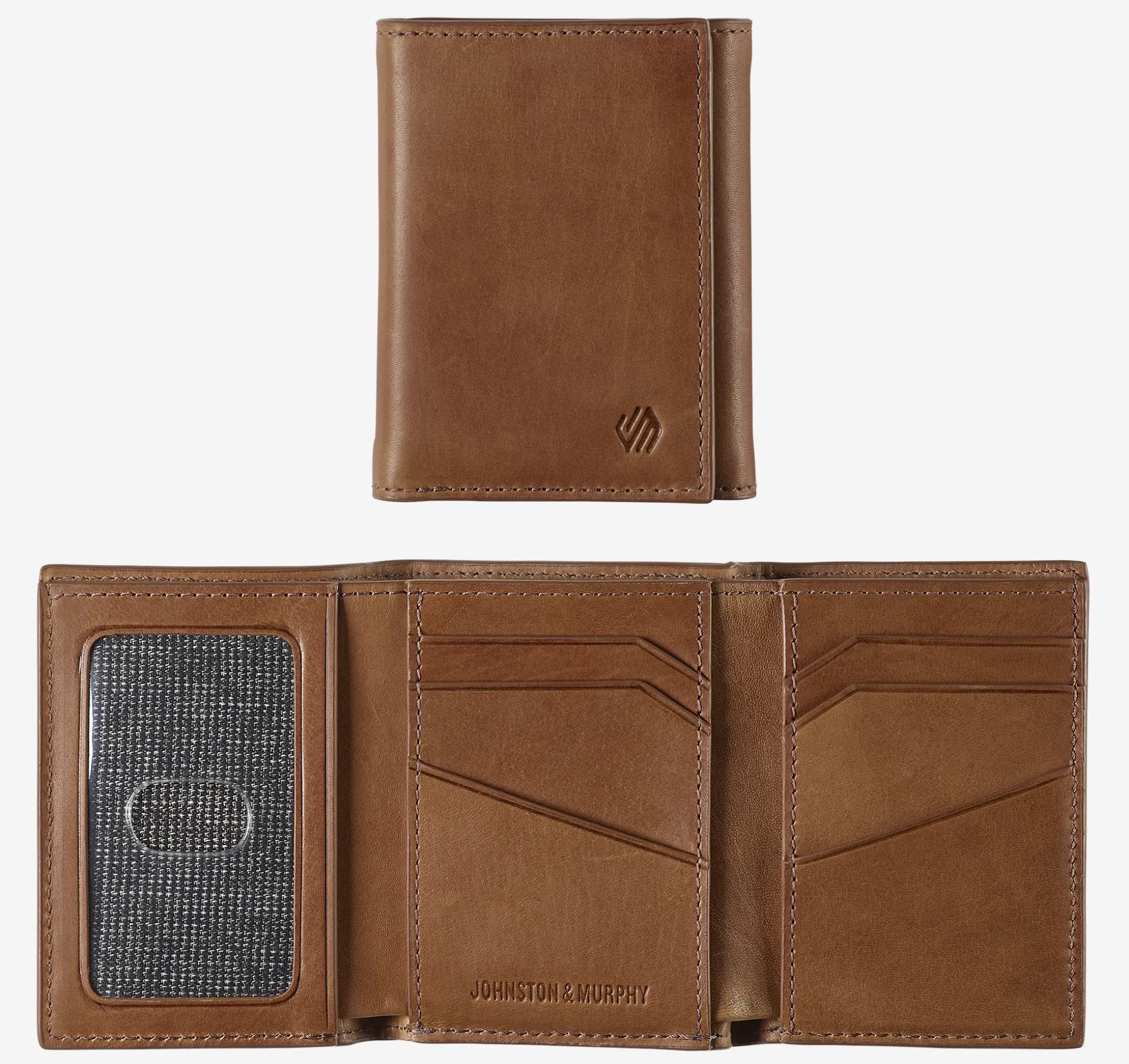 Wallets | Wallets^Johnston & Murphy Rhodes Trifold Wallet TanFullGrain