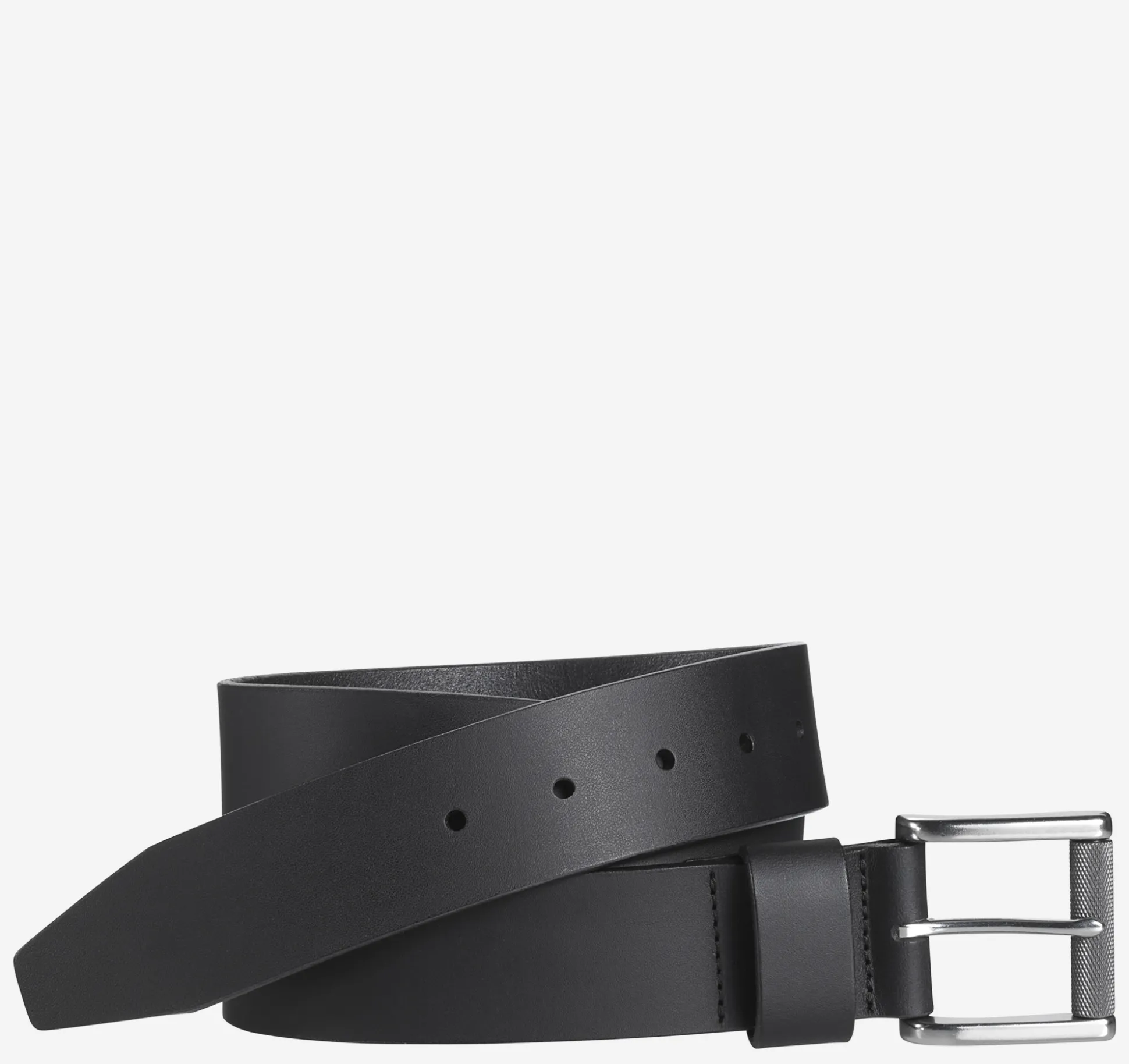 Belts^Johnston & Murphy Roller Buckle Belt Black