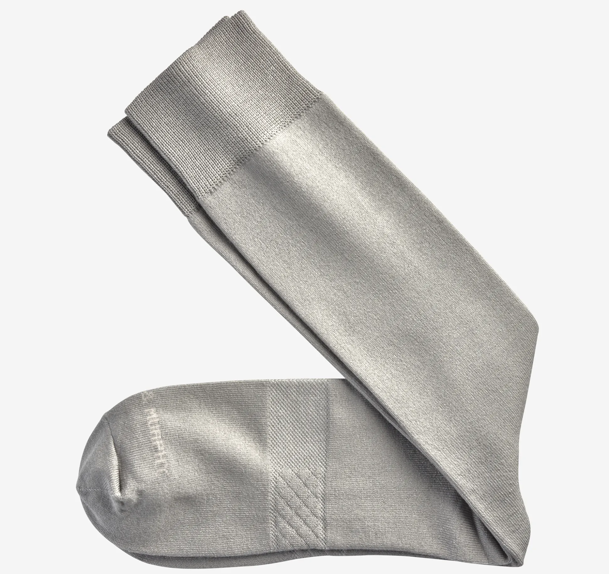 Socks^Johnston & Murphy Solid Dress Socks LightGray