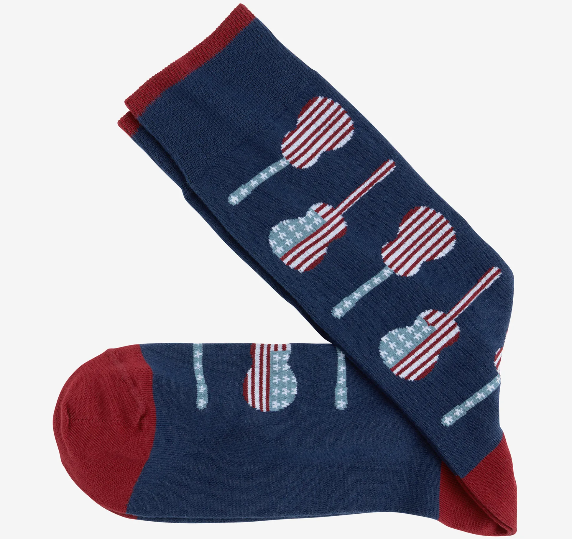 Socks^Johnston & Murphy Space Dye Socks BlueAmericanGuitars
