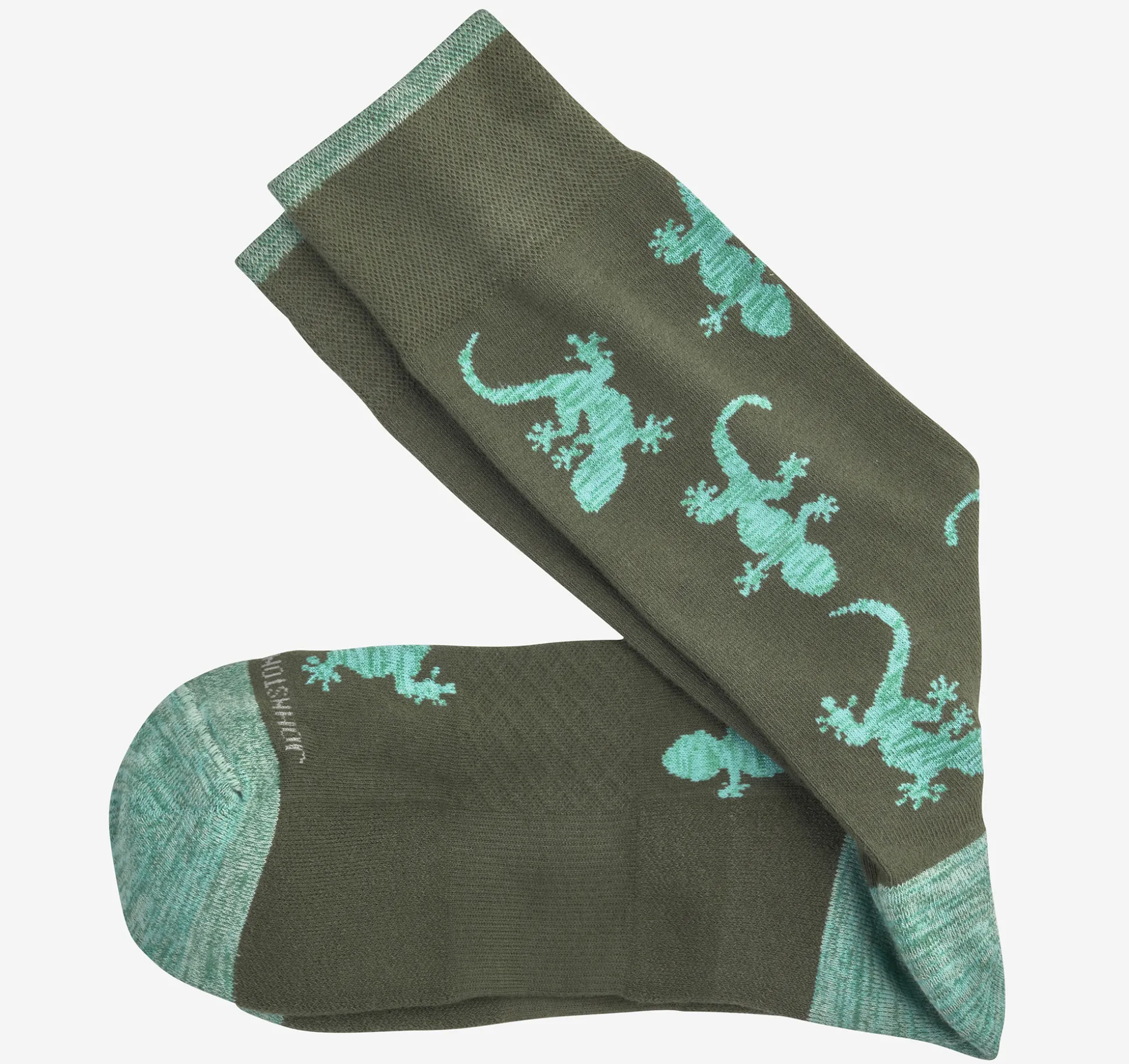 Socks^Johnston & Murphy Space Dye Socks GreenReptile