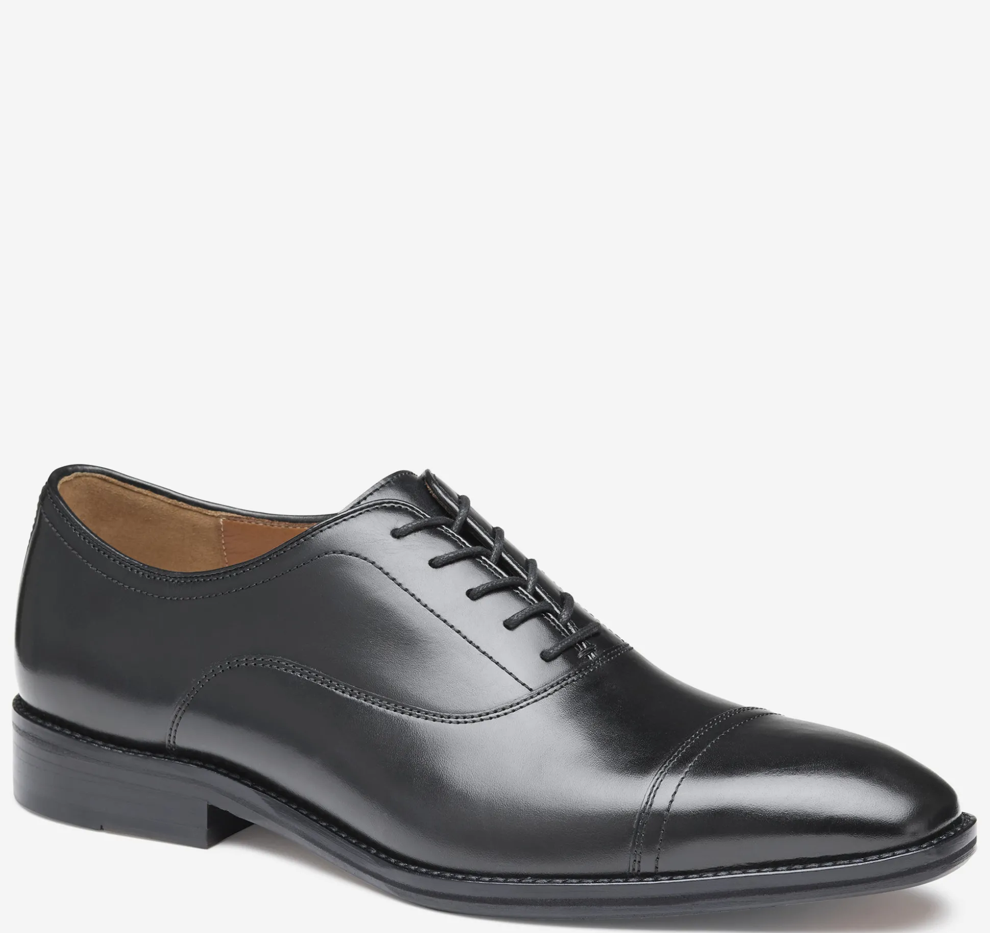Dress Shoes | Lace-ups^Johnston & Murphy Sullivan Cap Toe BlackItalianCalfskin