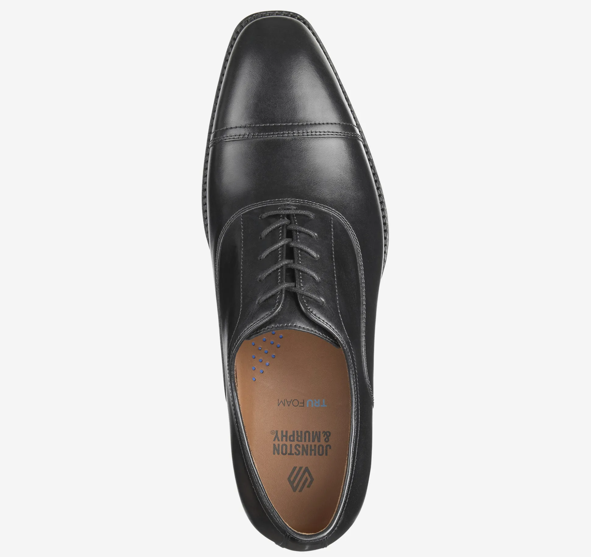 Dress Shoes | Lace-ups^Johnston & Murphy Sullivan Cap Toe BlackItalianCalfskin