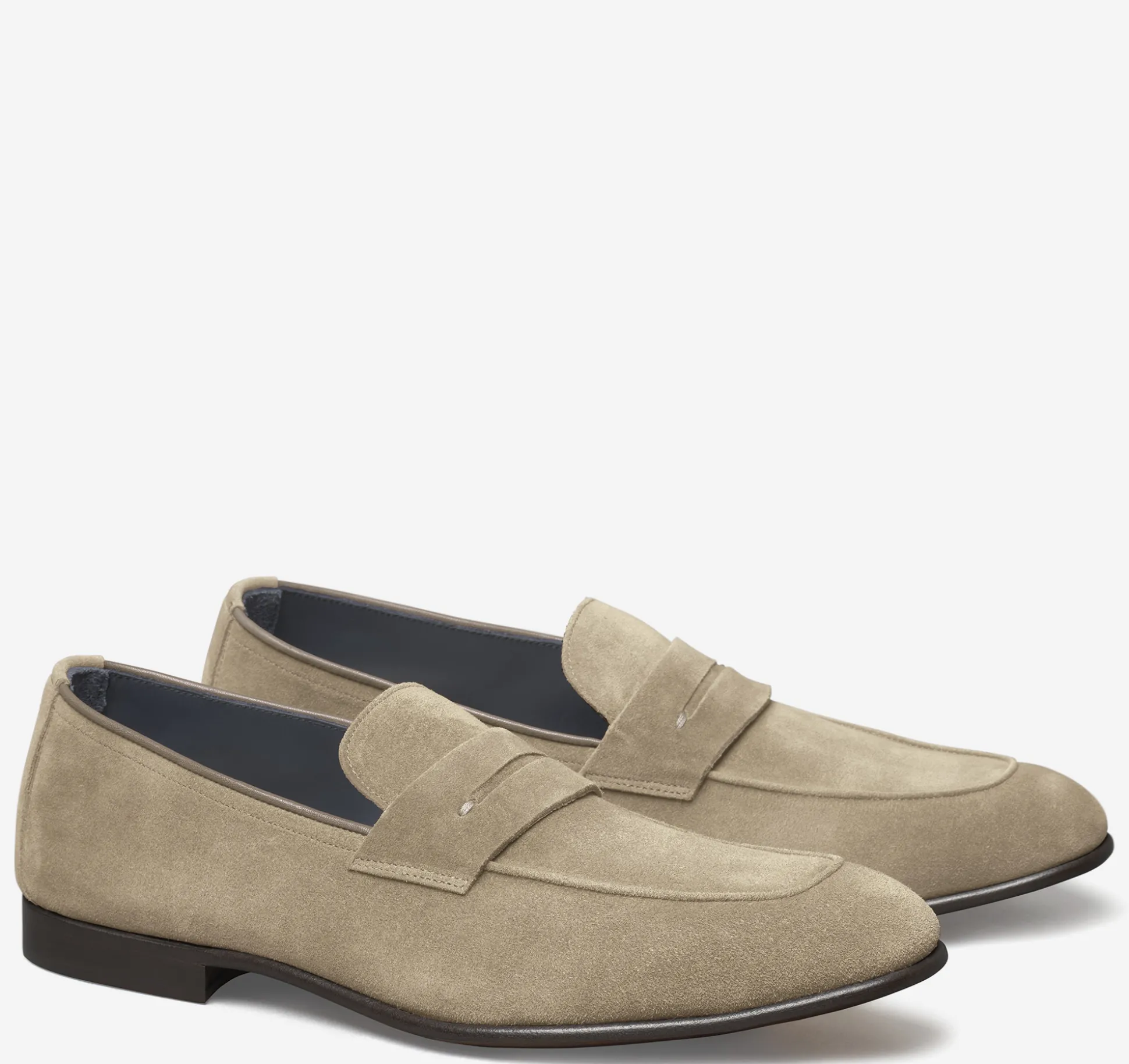 Slip-ons & Loafers^Johnston & Murphy Taylor Penny Loafer TaupeItalianSuede