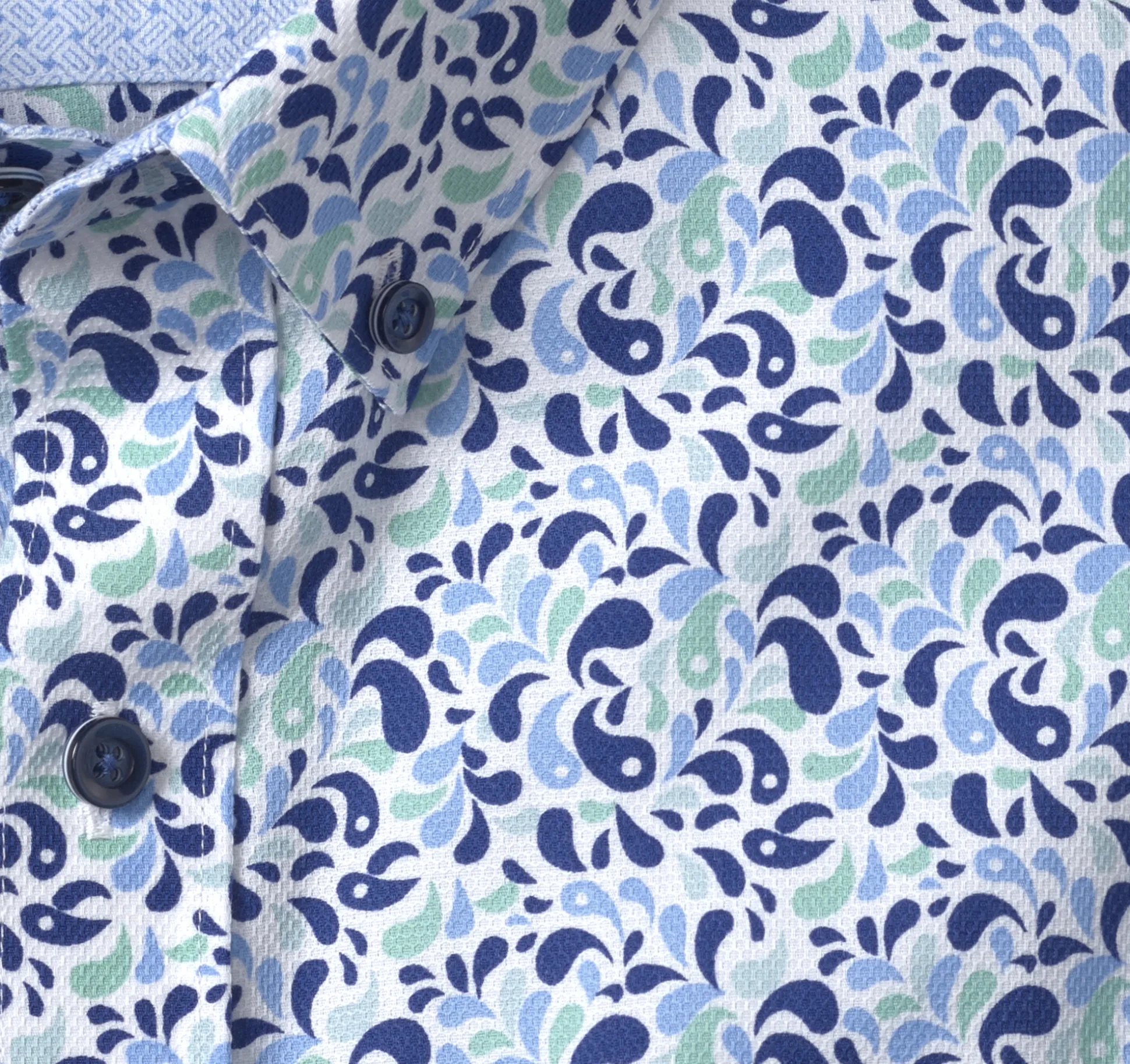 Short-sleeve Shirts^Johnston & Murphy Textured Cotton Short-Sleeve Shirt MintDroplet