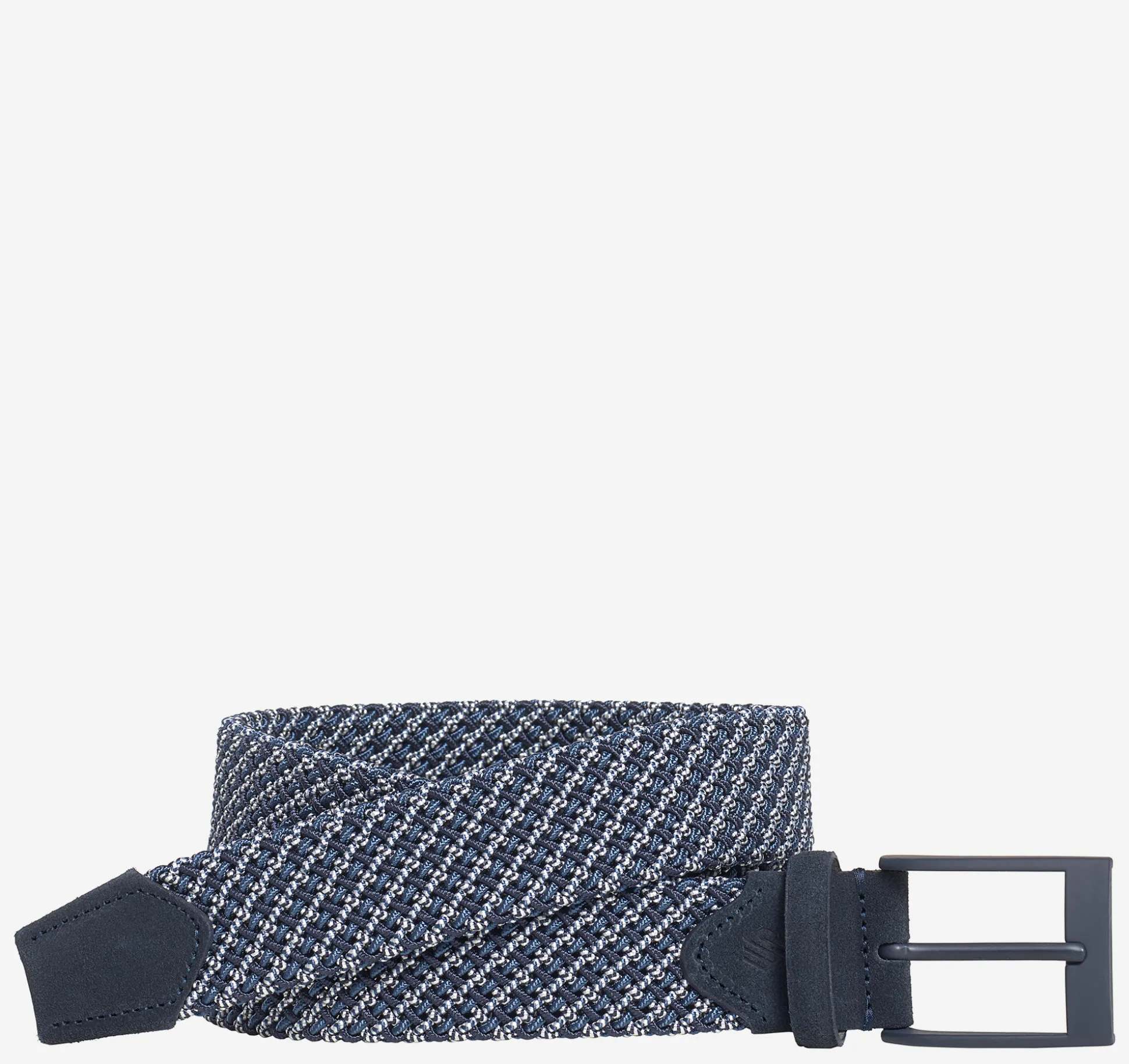 Belts^Johnston & Murphy Tubular Woven Belt Navy/White