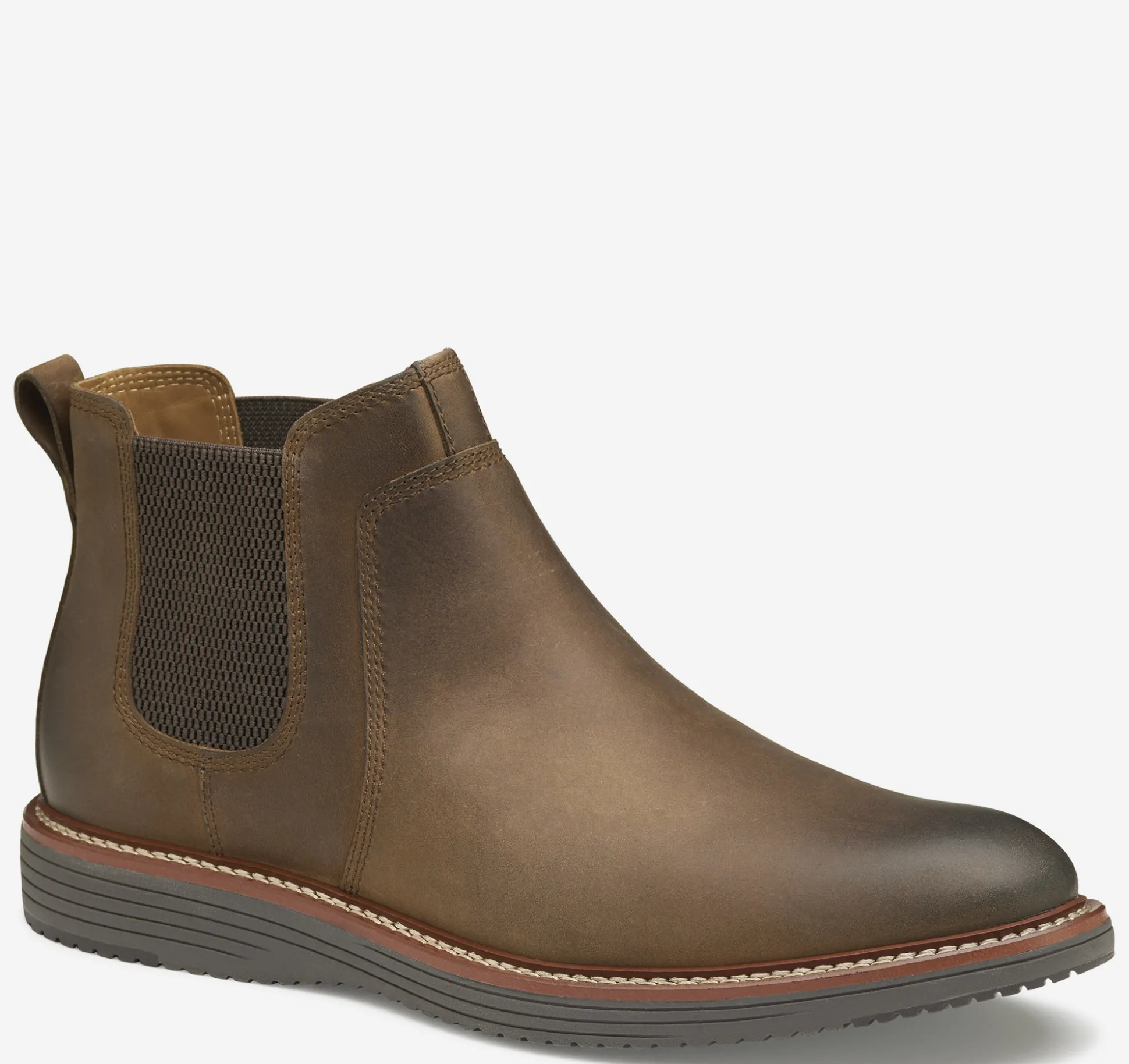Boots^Johnston & Murphy Upton Chelsea Boot BrownOiledFullGrain