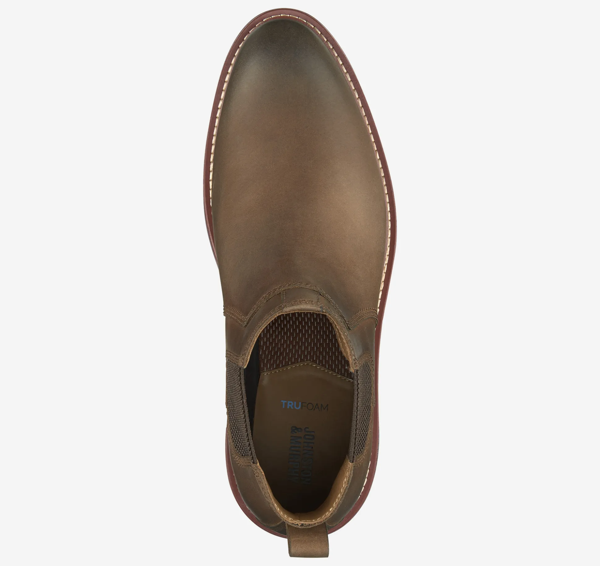 Boots^Johnston & Murphy Upton Chelsea Boot BrownOiledFullGrain