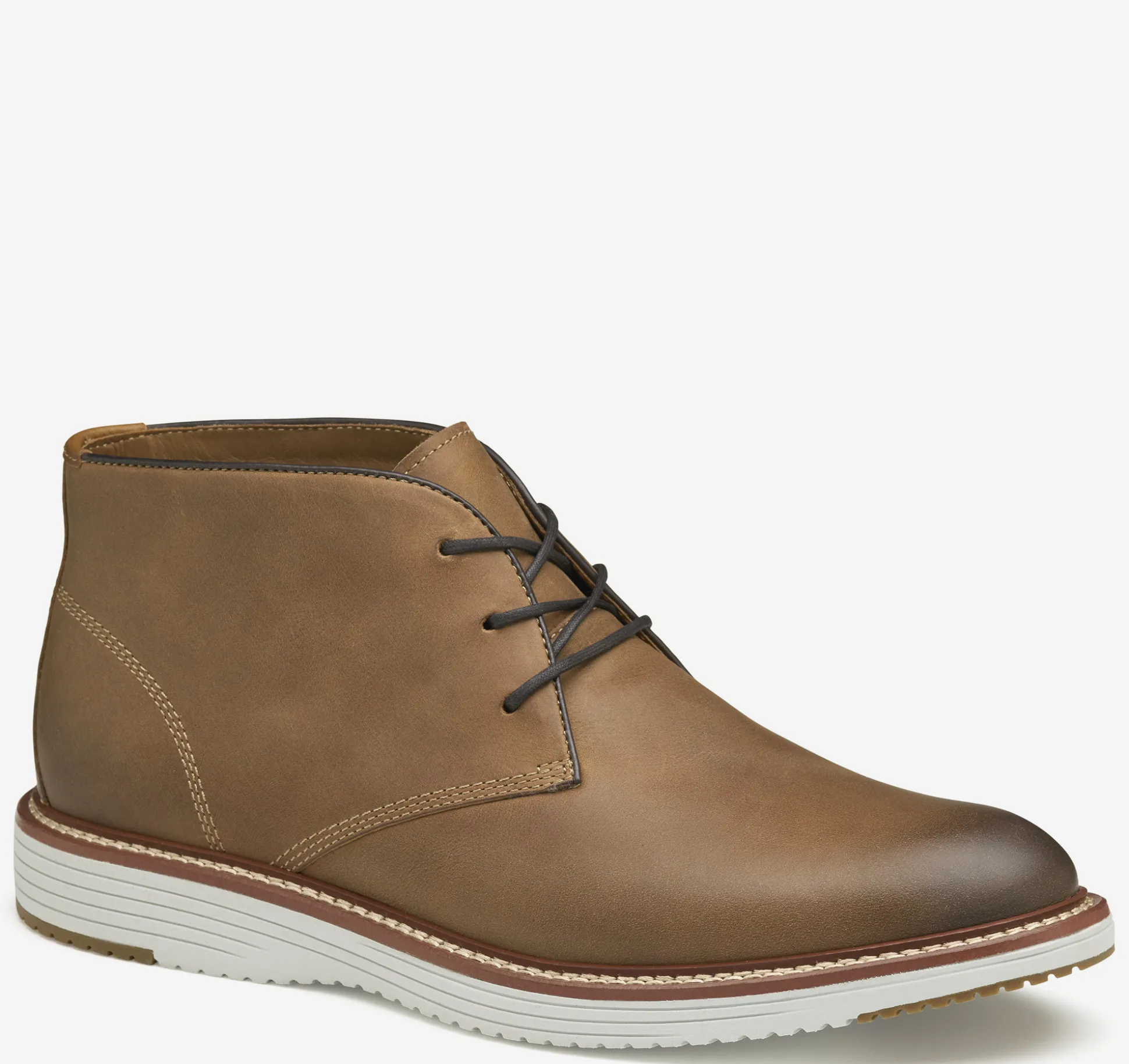 Boots^Johnston & Murphy Upton Chukka TanOiledFullGrain