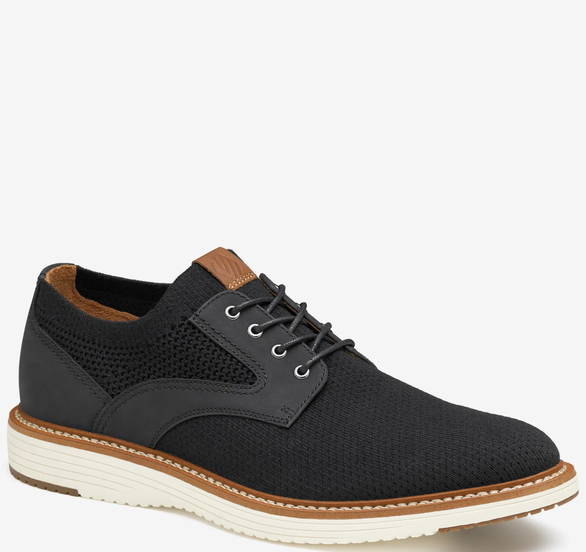 Lace-ups^Johnston & Murphy Upton Knit Plain Toe BlackKnit