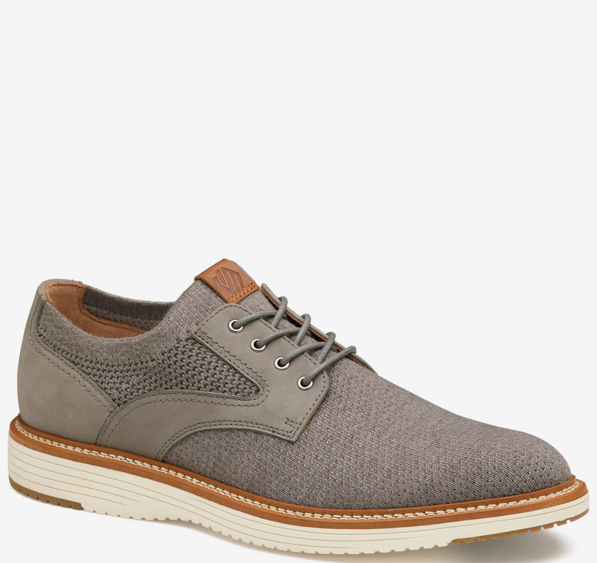Lace-ups^Johnston & Murphy Upton Knit Plain Toe GrayKnit