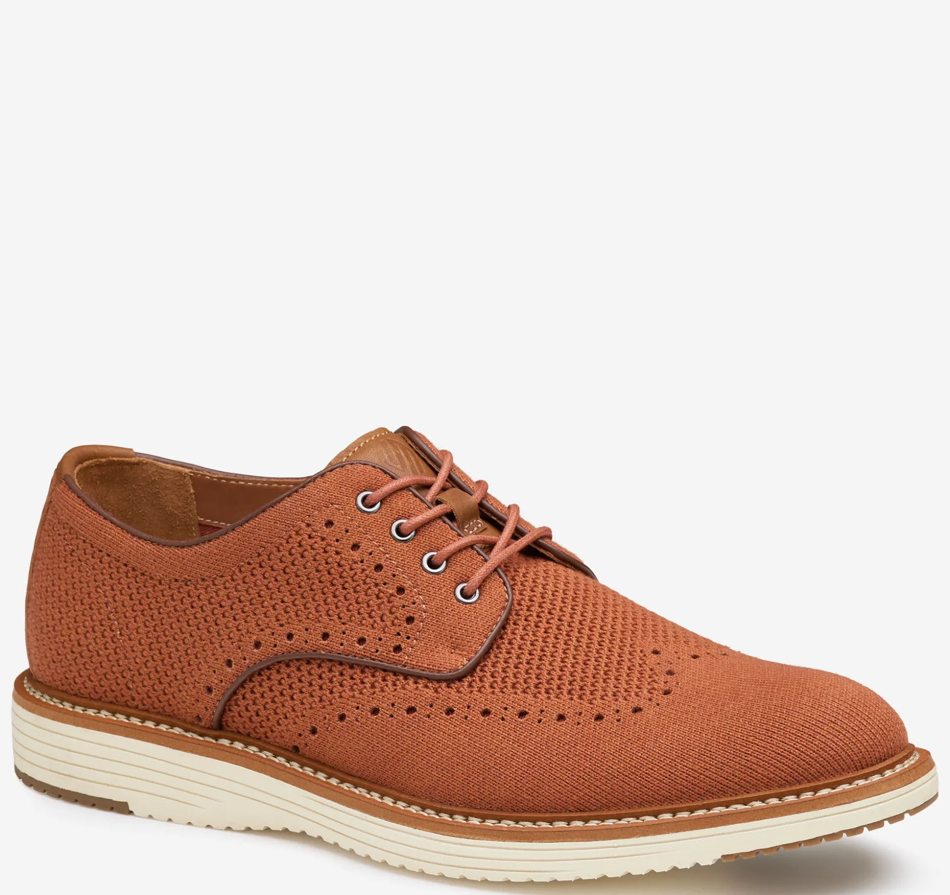 Lace-ups^Johnston & Murphy Upton Knit Wingtip CinnamonKnit