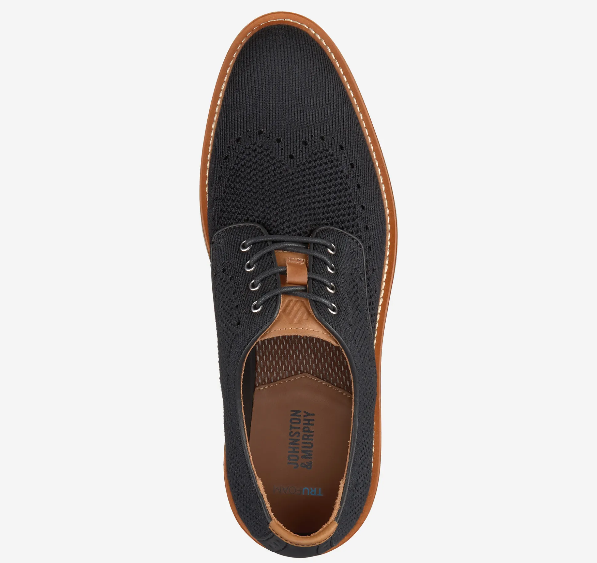 Lace-ups^Johnston & Murphy Upton Knit Wingtip BlackKnit